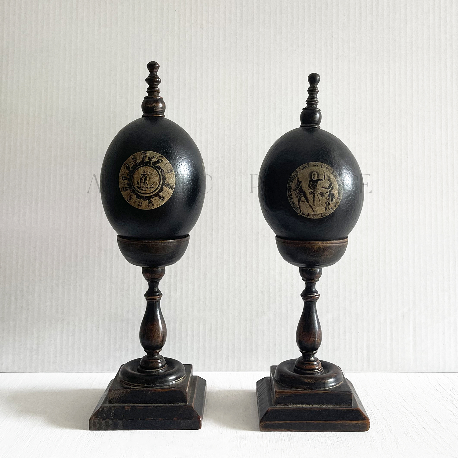 Pair of Ostrich Eggs