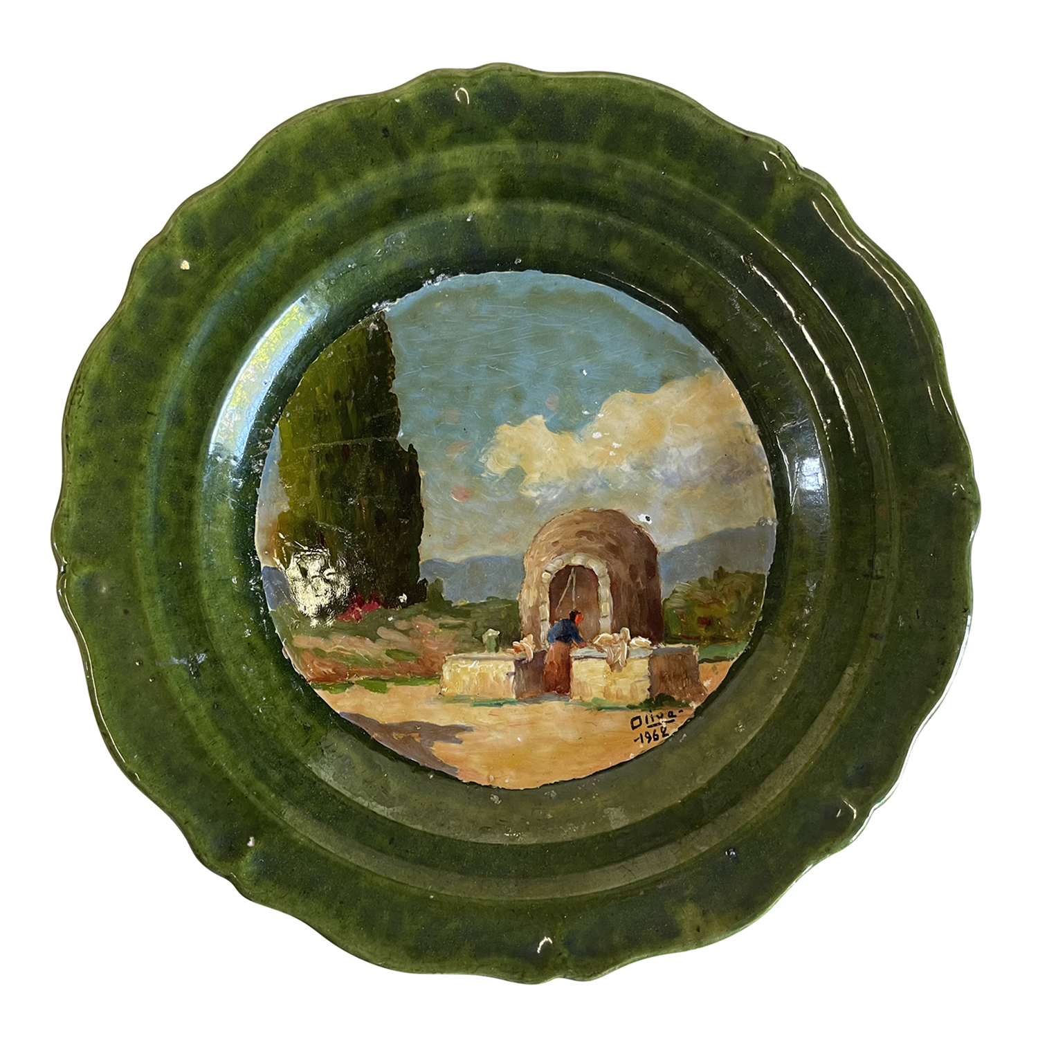 Set of Ten French Plates from Provence