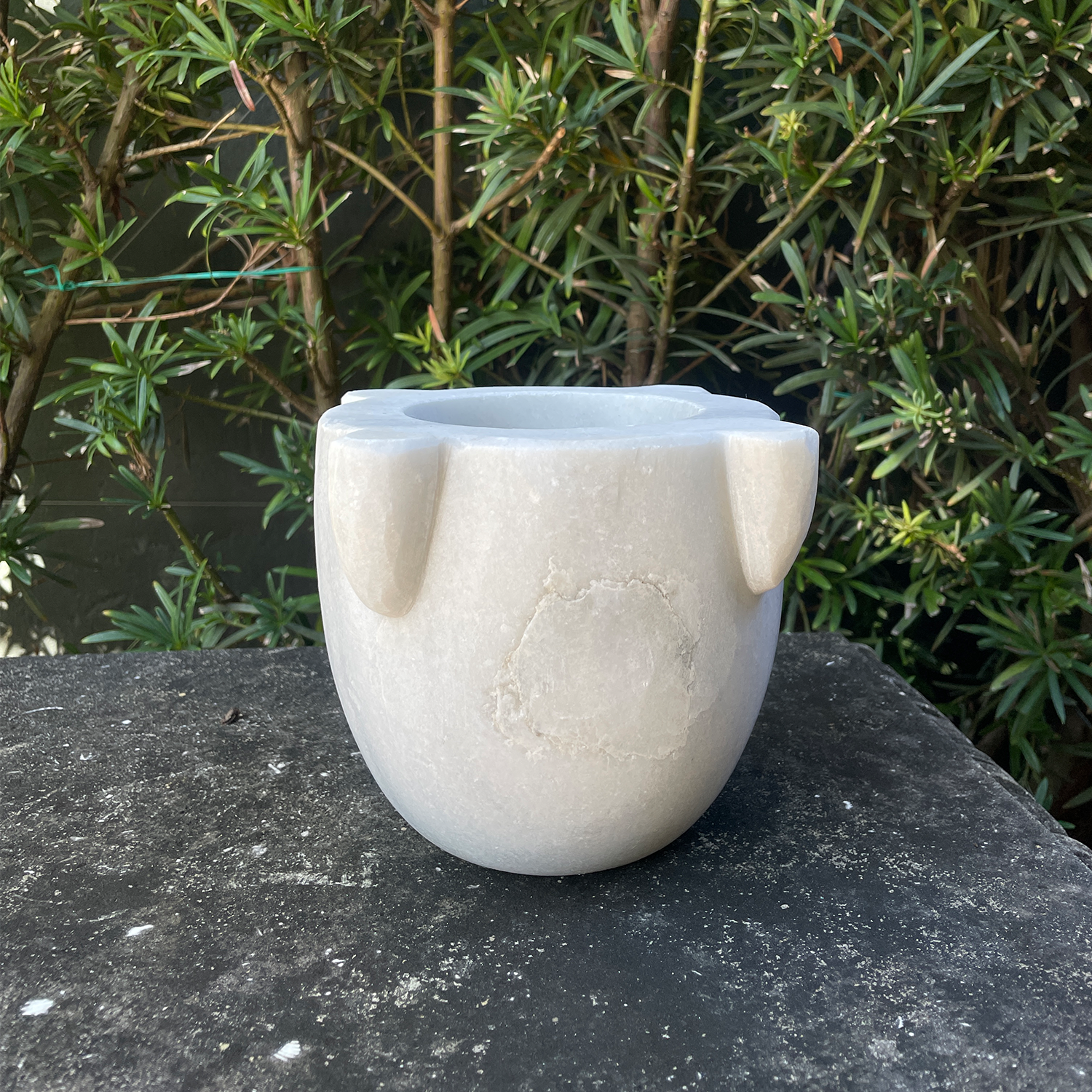 Antique Konya Marble Mortar