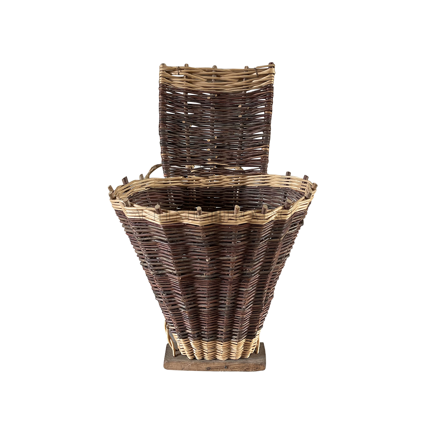 Antique Wine Grape Harvest Hod