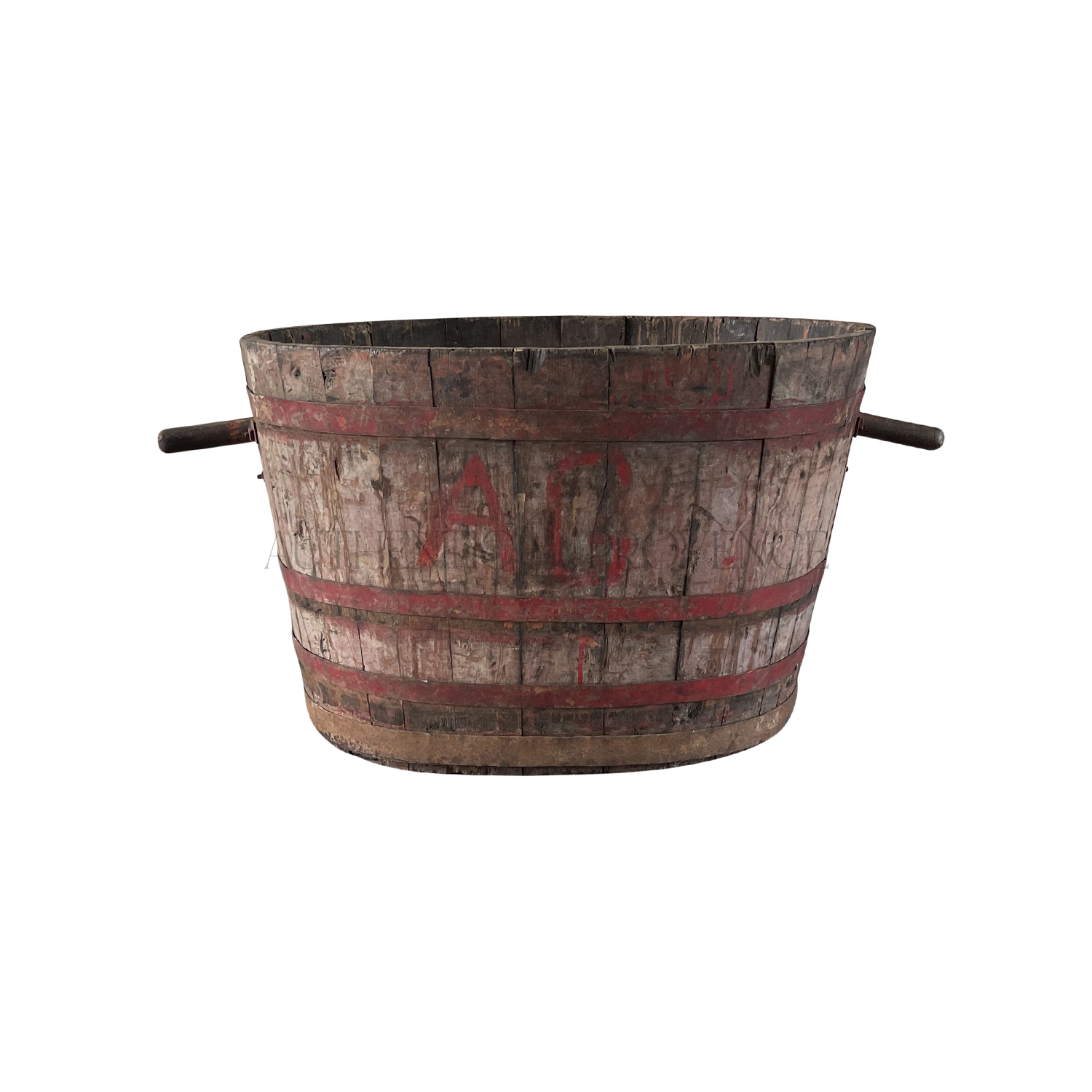 French Grape Harvest Bucket Rouge