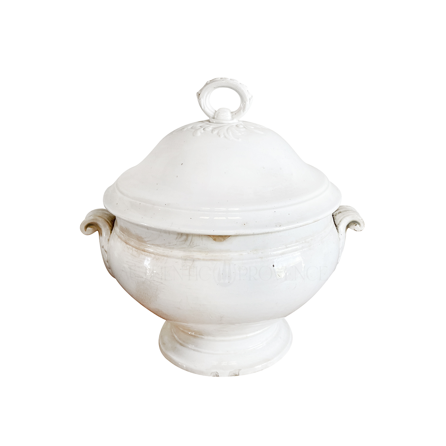 Antique French Faience Lidded Soupière 1800s