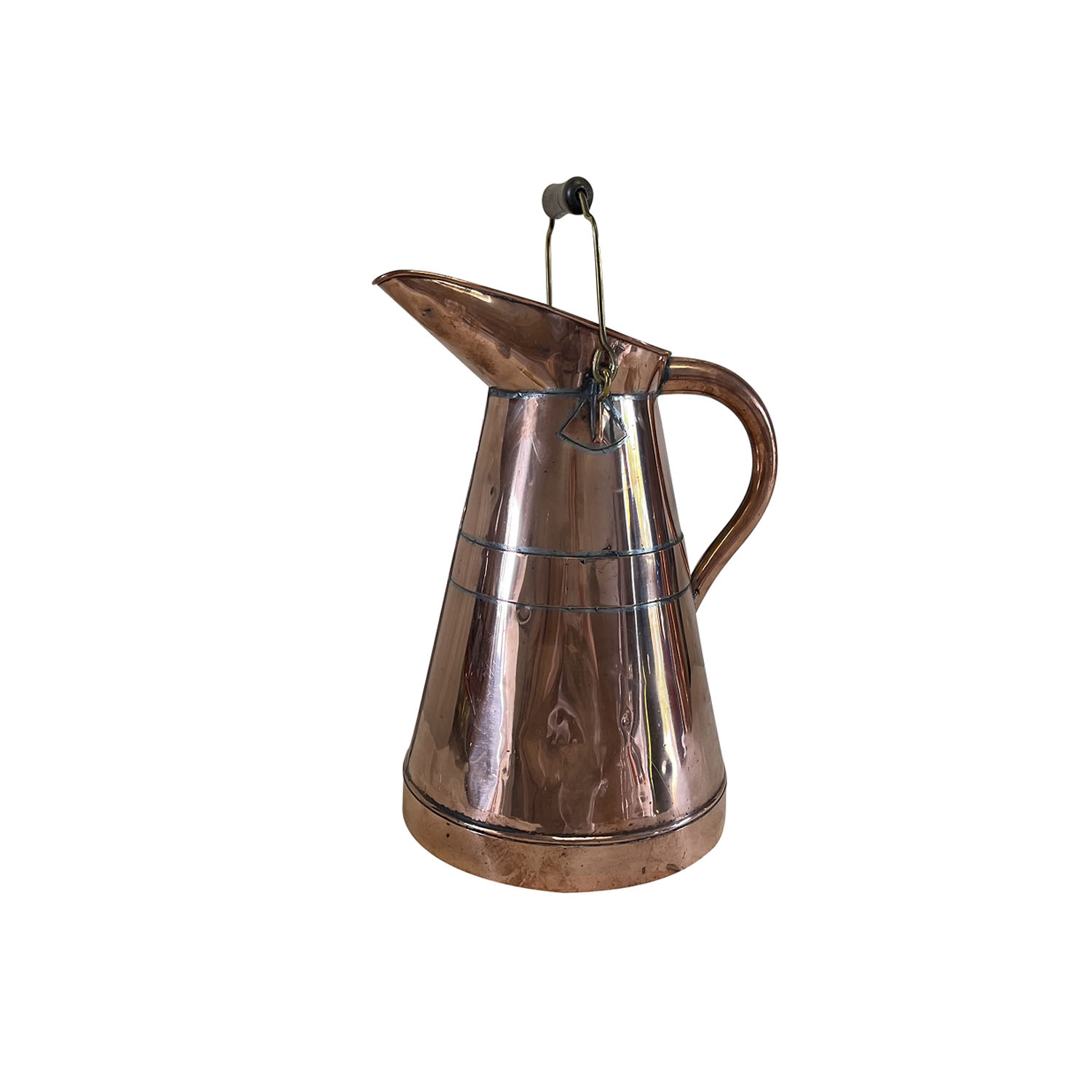 French Copper Pitcher circa 19th Century