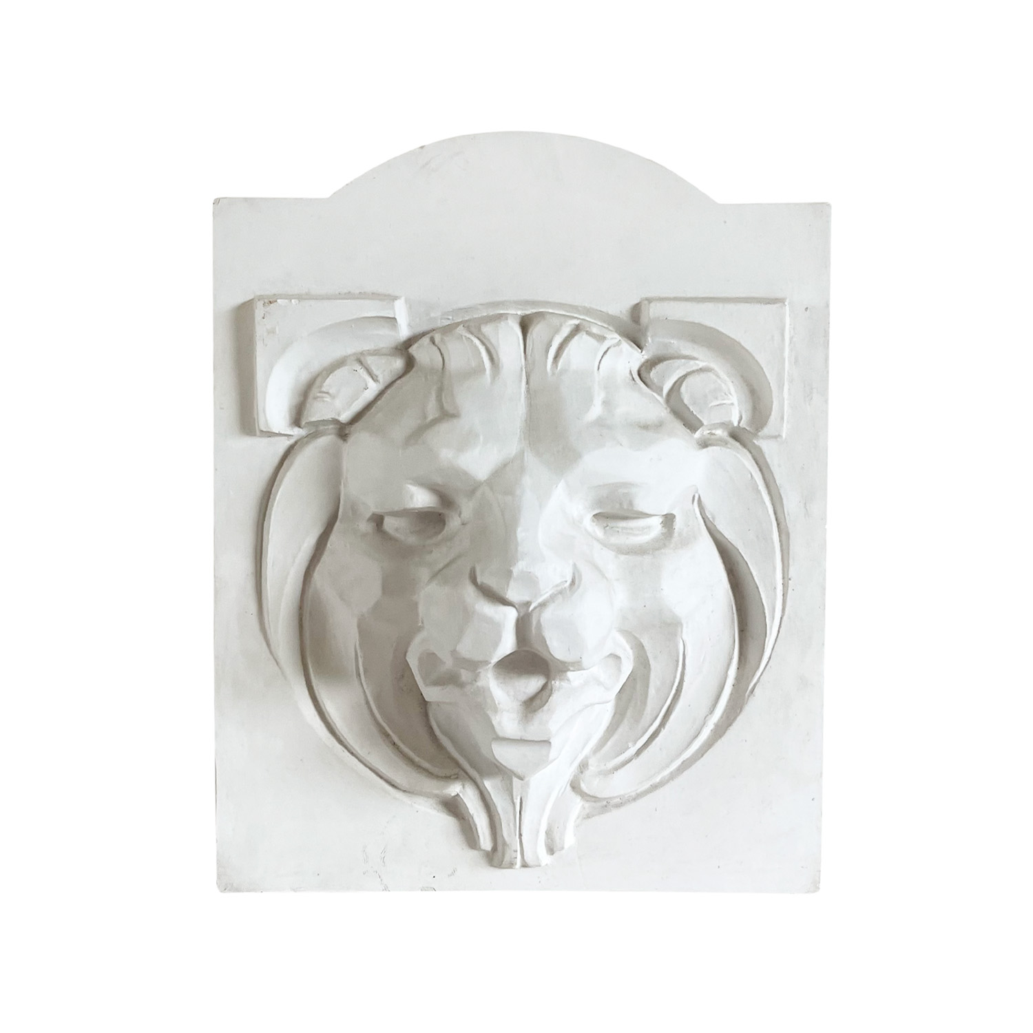 20th Century French Vintage Architectural Grotesque Plaster Mask