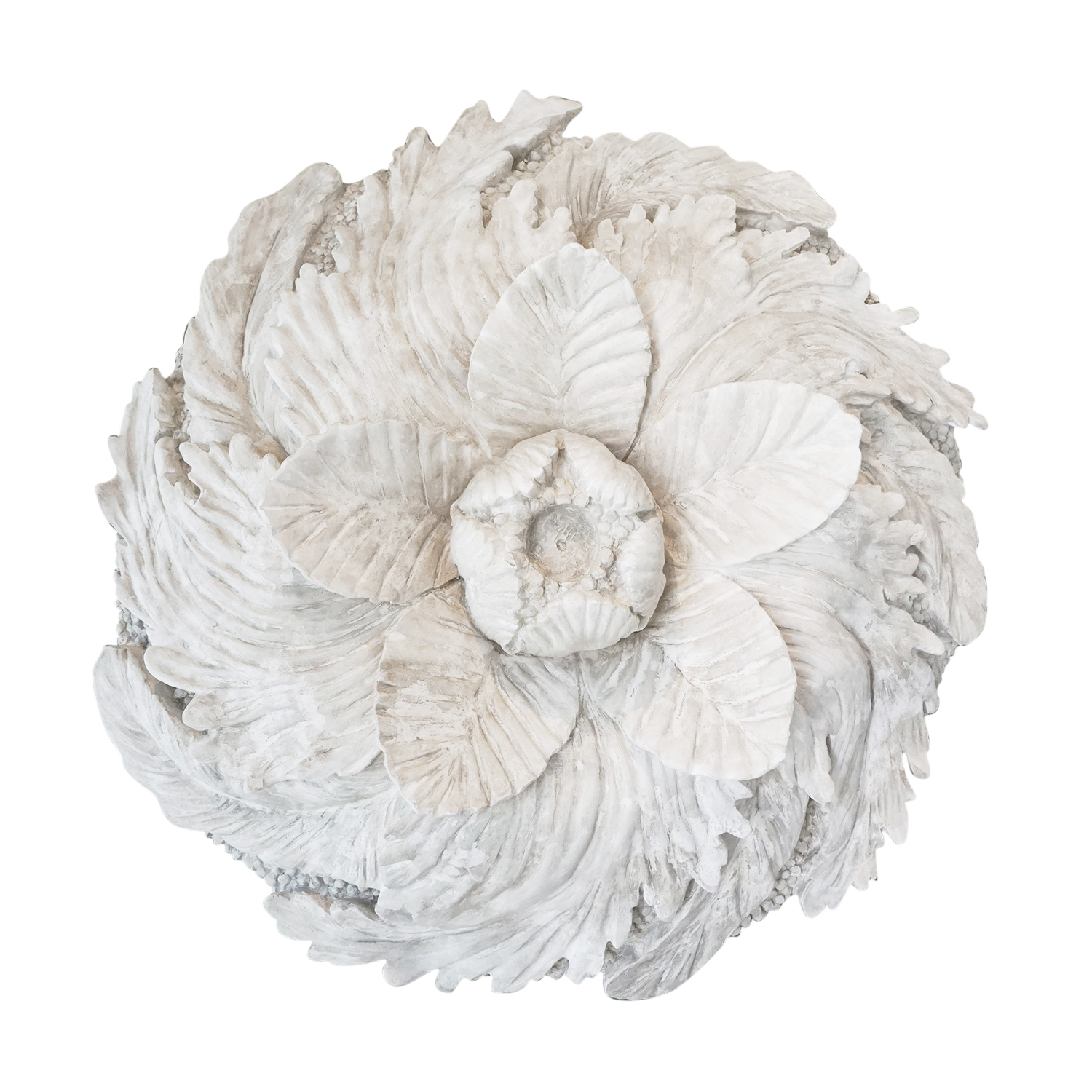 Vintage Wall Mount Rosette in French Plaster