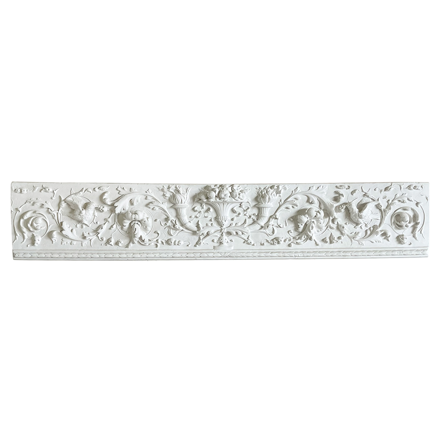 20th Century French Renaissance Style Sopra Porte – Vintage Wall Plaster Relief