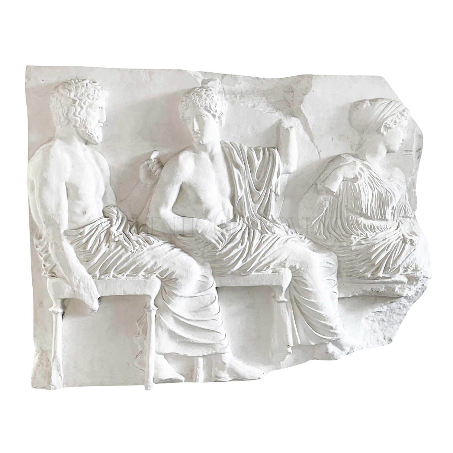 20th Century French Vintage Wall Relief of the Areopagus in Plaster