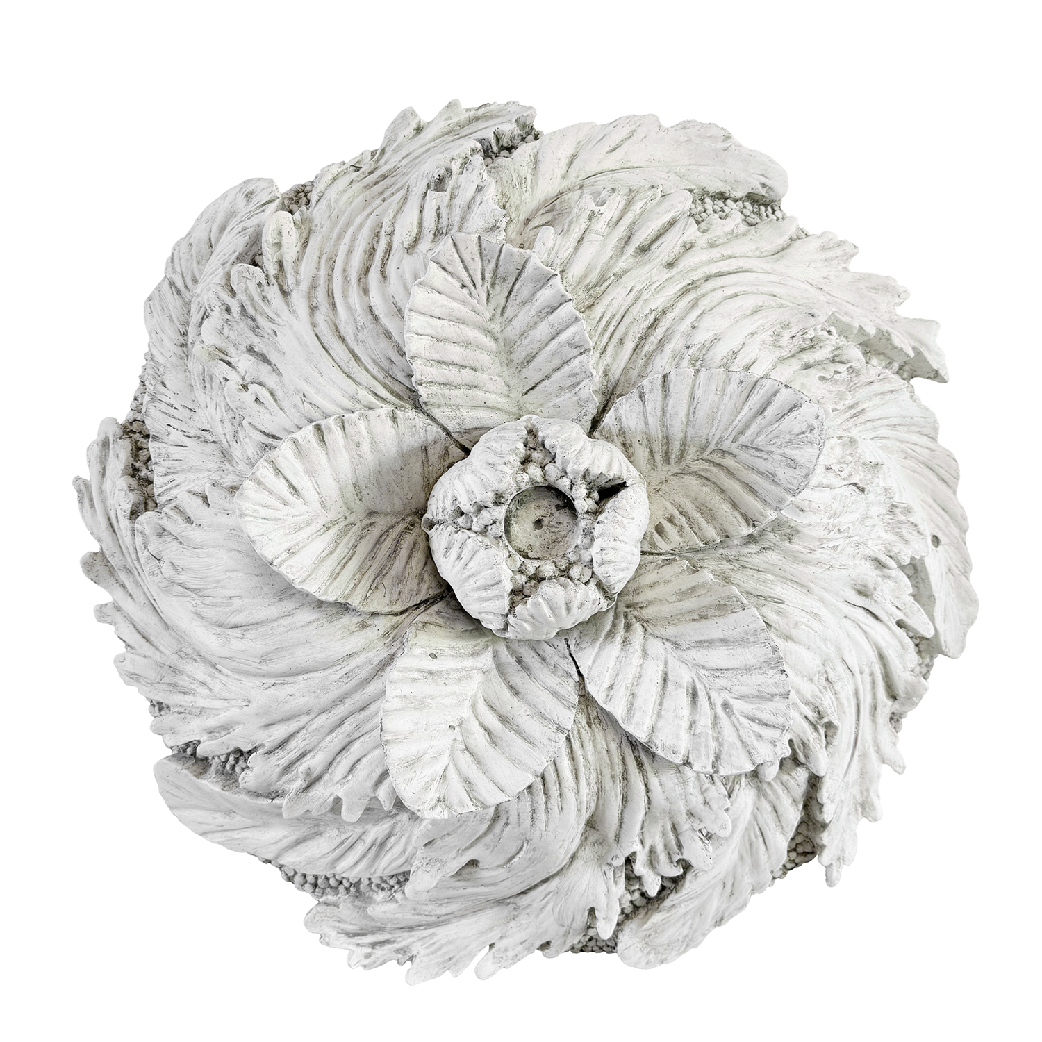 20th Century French Vintage Plaster Rosette – Wall Mounted Parisian Relief Design