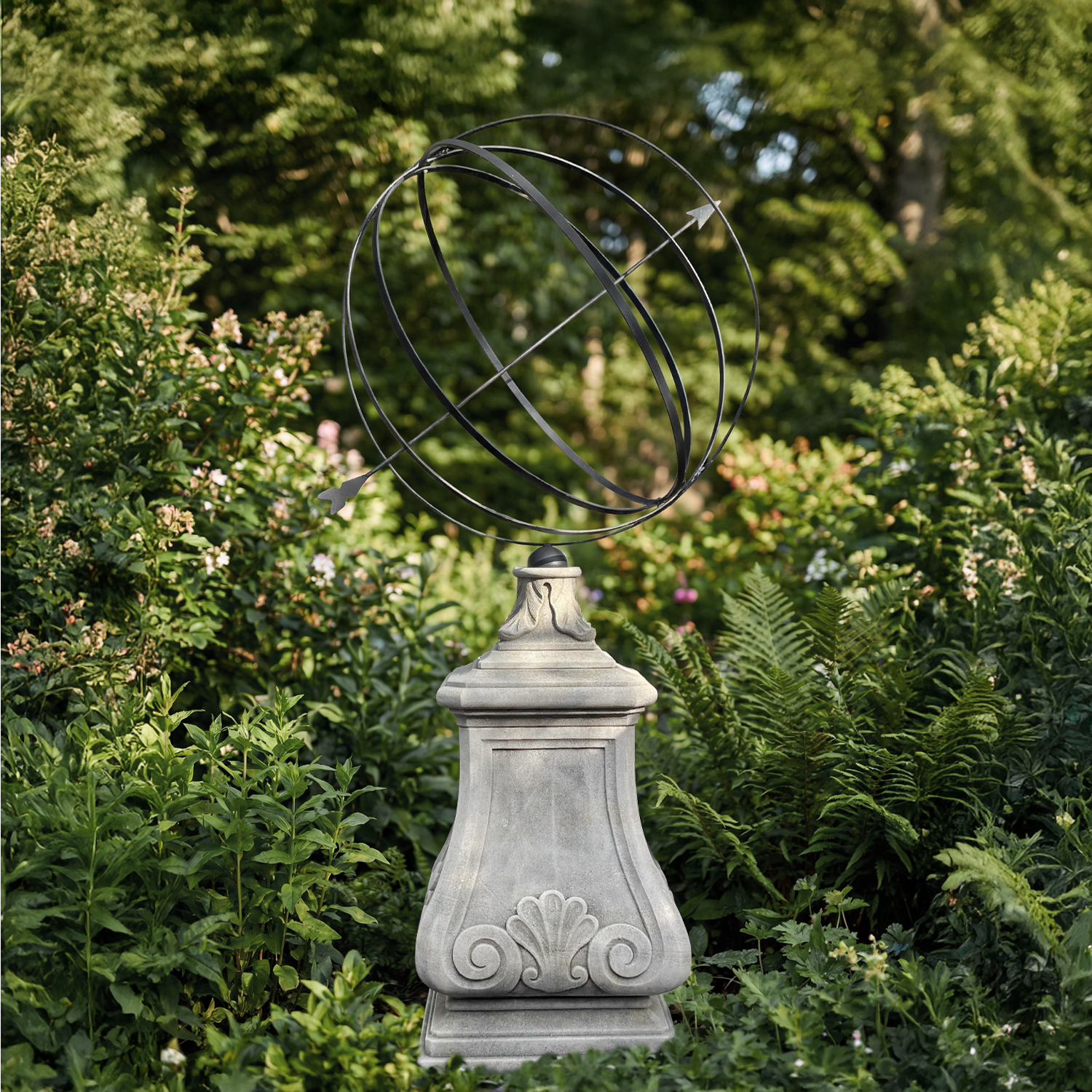 Turenne Sundial Armillary from France in Limestone
