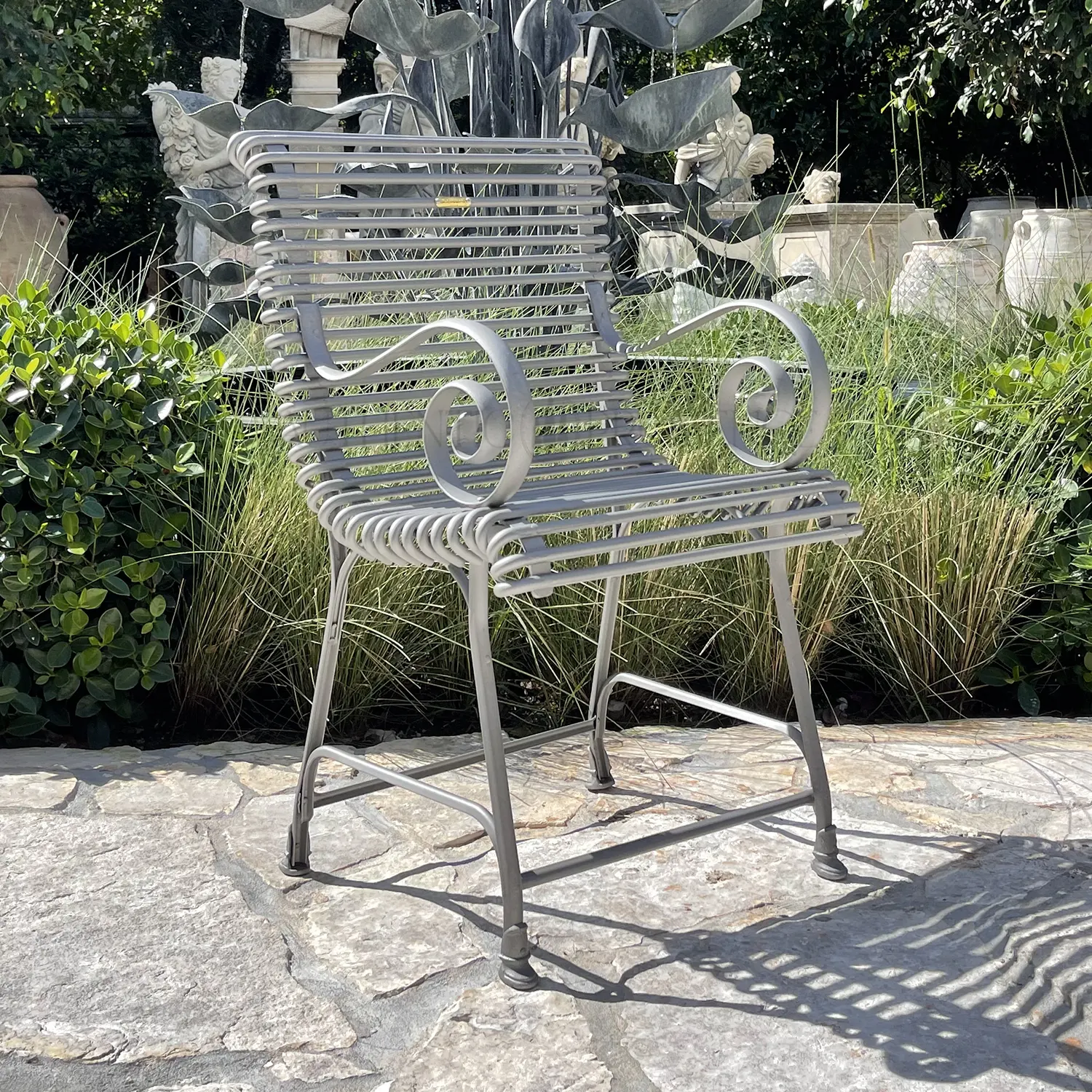 Arras Style Auray Arm Chair in Metal