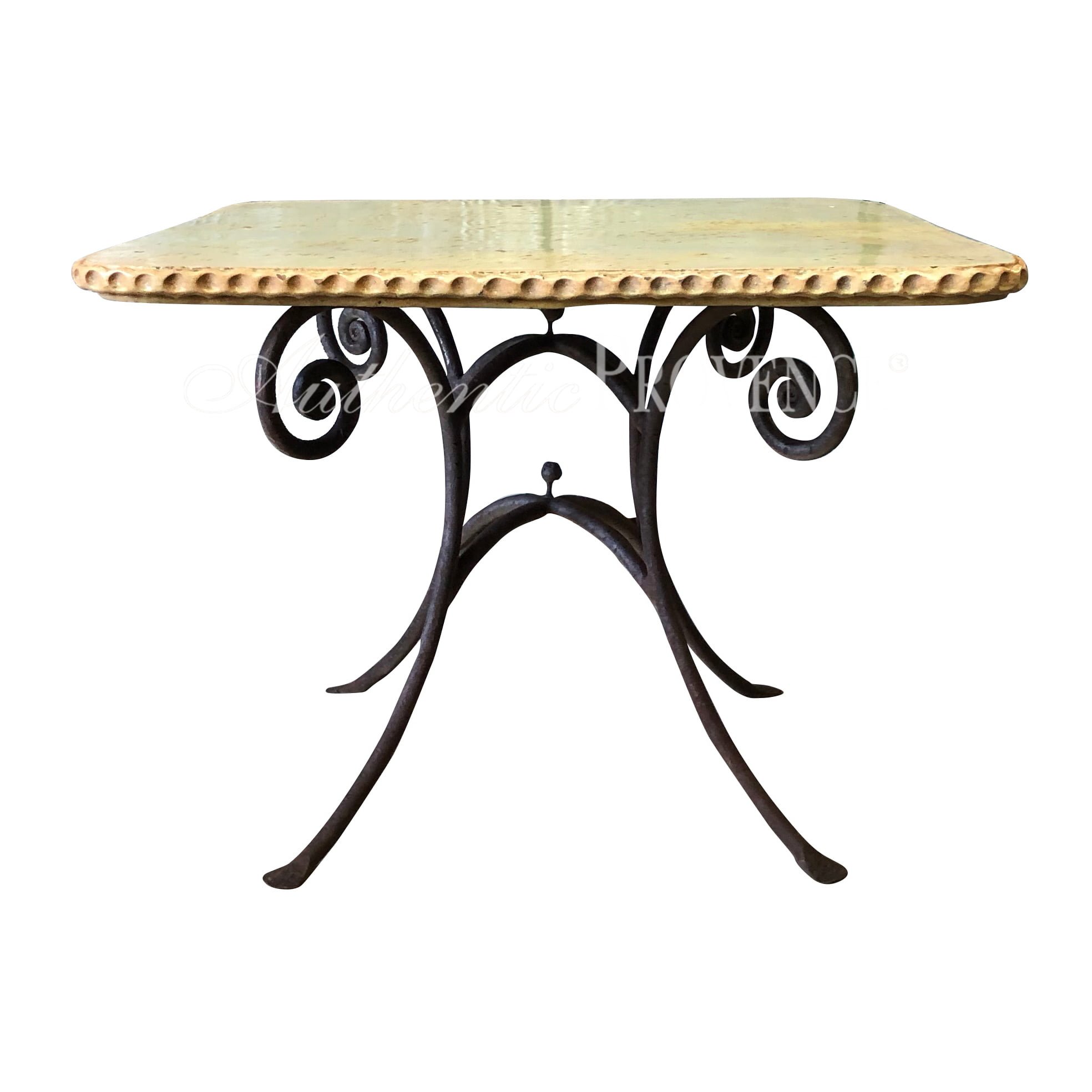 Classique Square Table Yellow