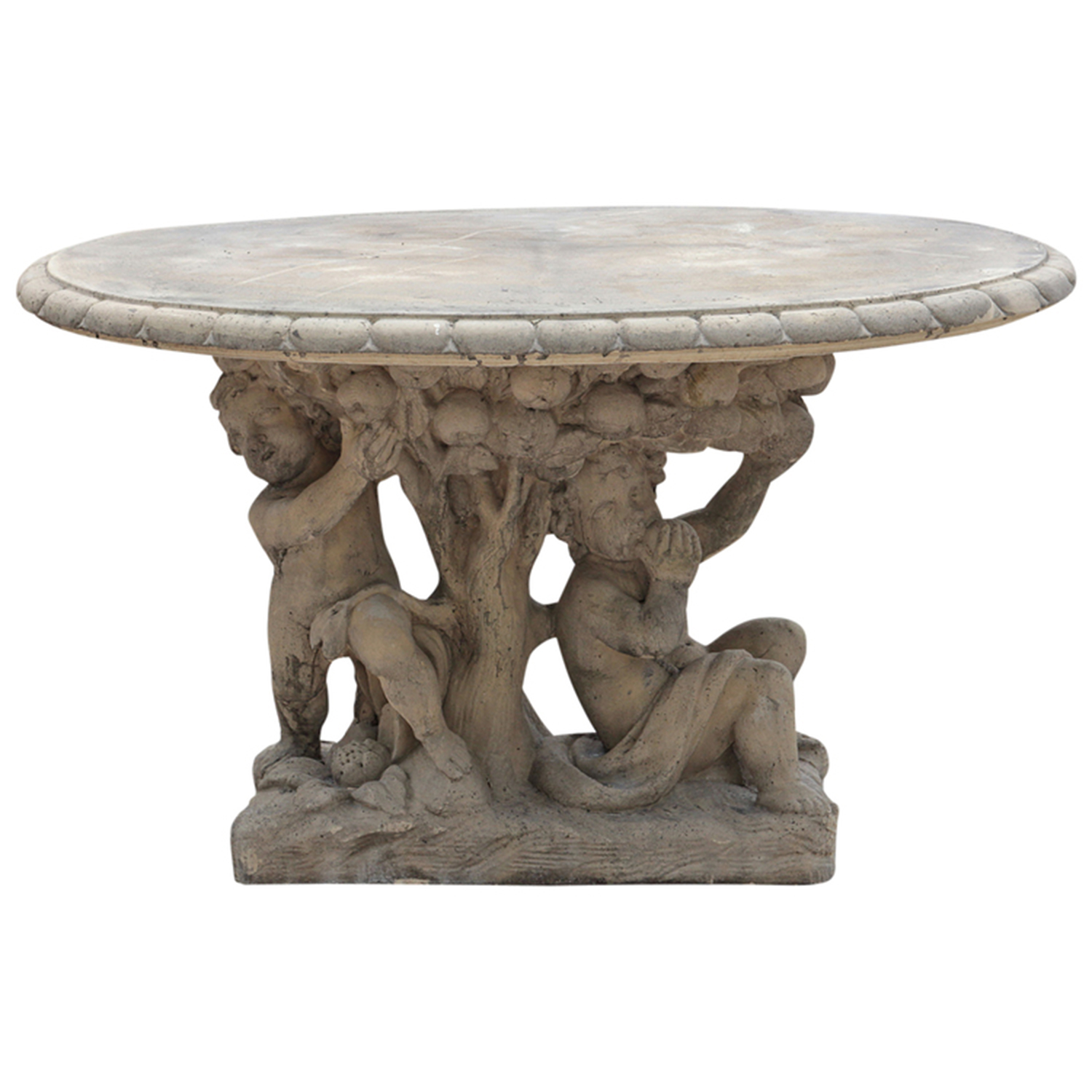 French Cherub Oval Table