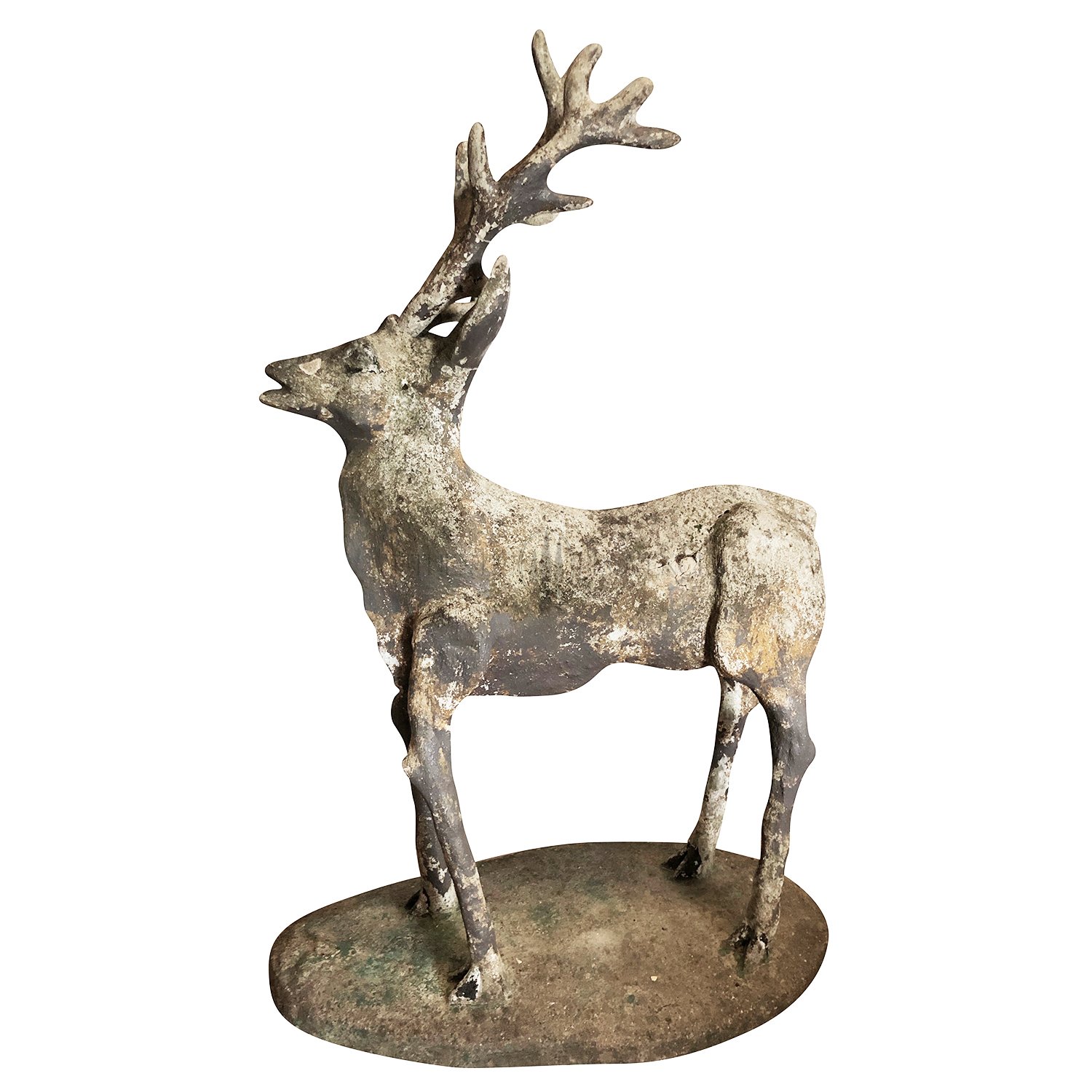 19th Century French Stag Deer Garden Statue