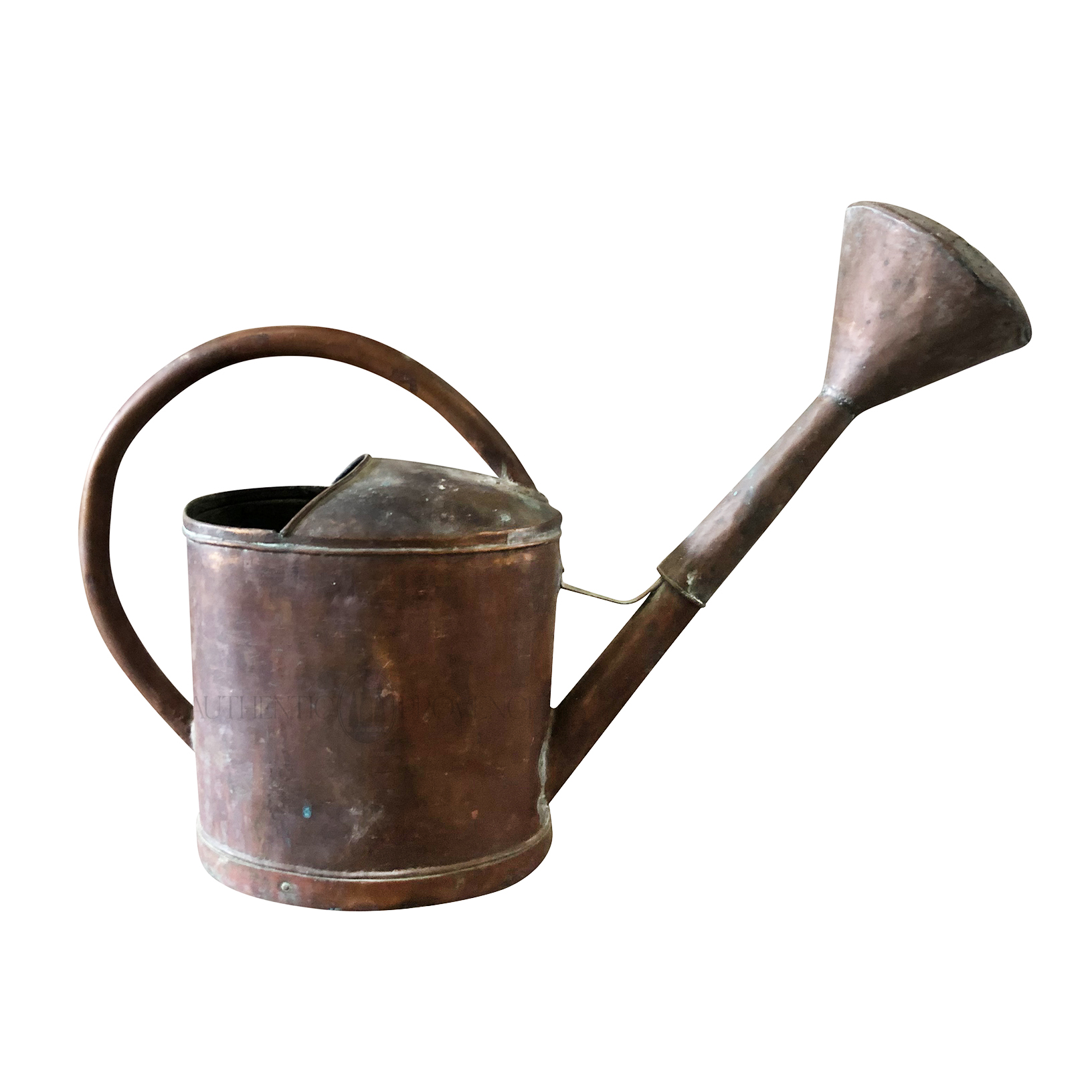 Large Antique Copper Garden Can