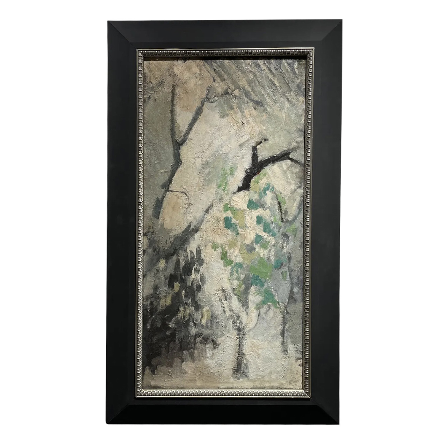 20th Century Green French Landscape, Forest Udile Oil Painting by Daniel Clesse