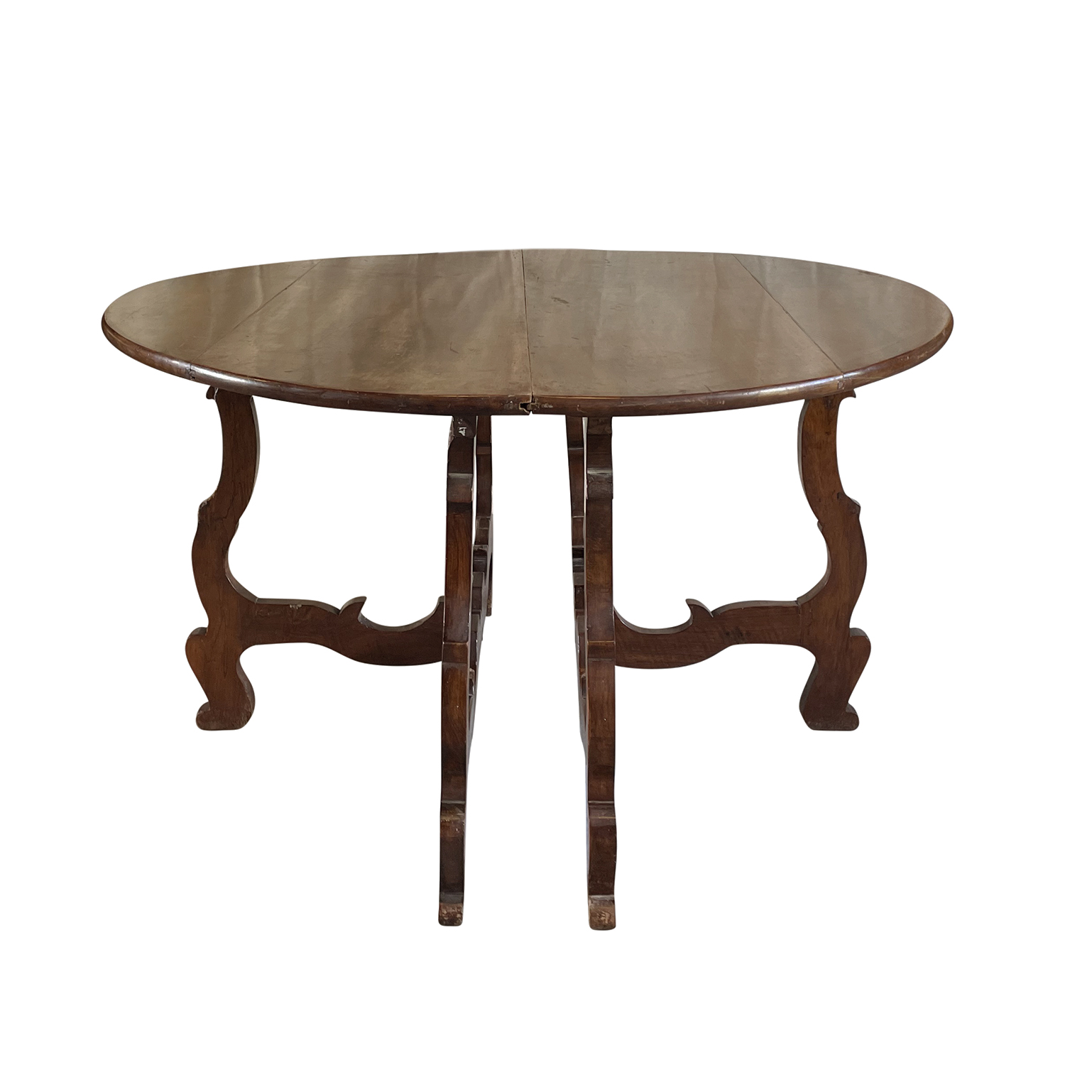 18th Century Italian Pair of Baroque Walnut End Tables – Tuscan Console Tables