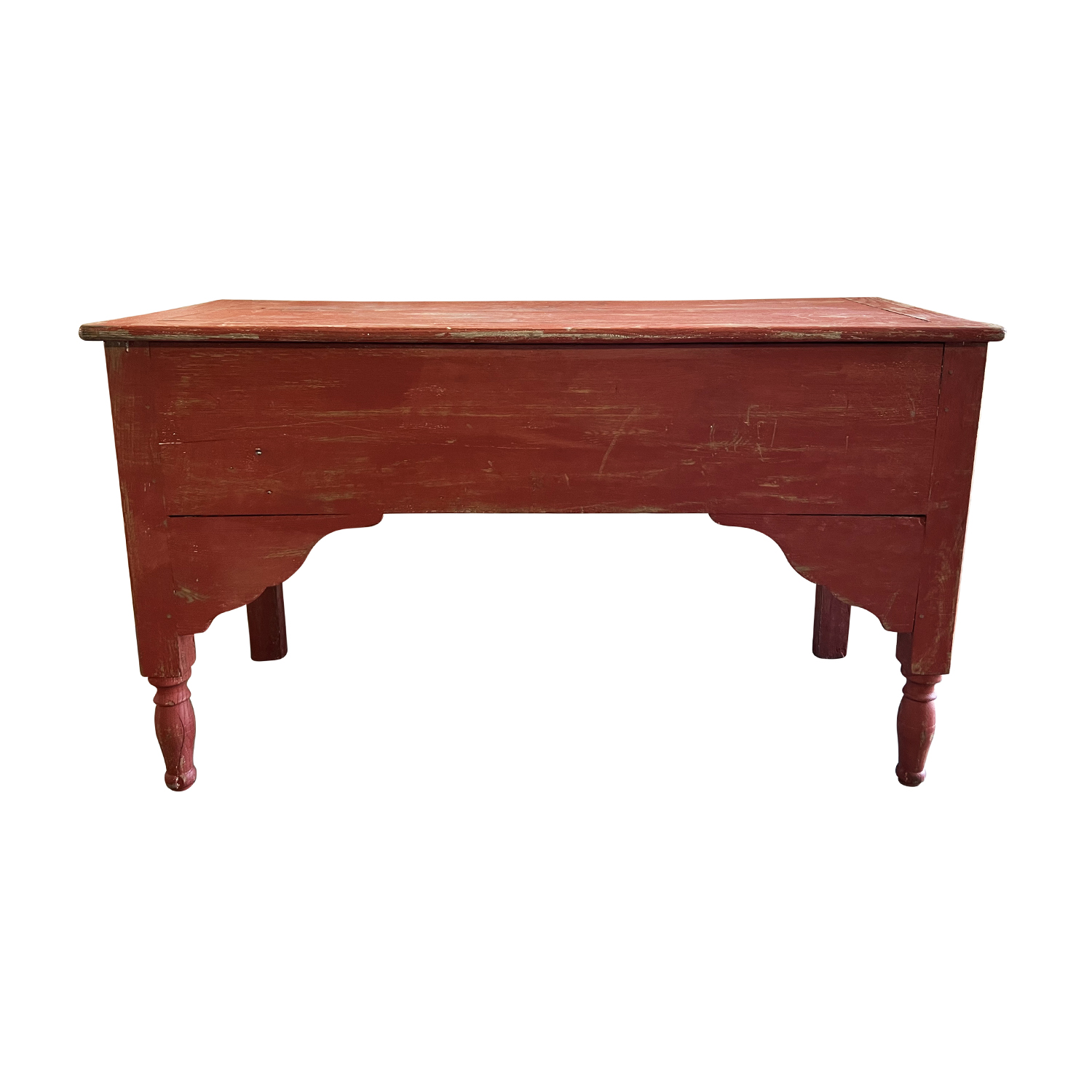 19th Century French Red Antique Oakwood Console Table – Provencal Kitchen Table