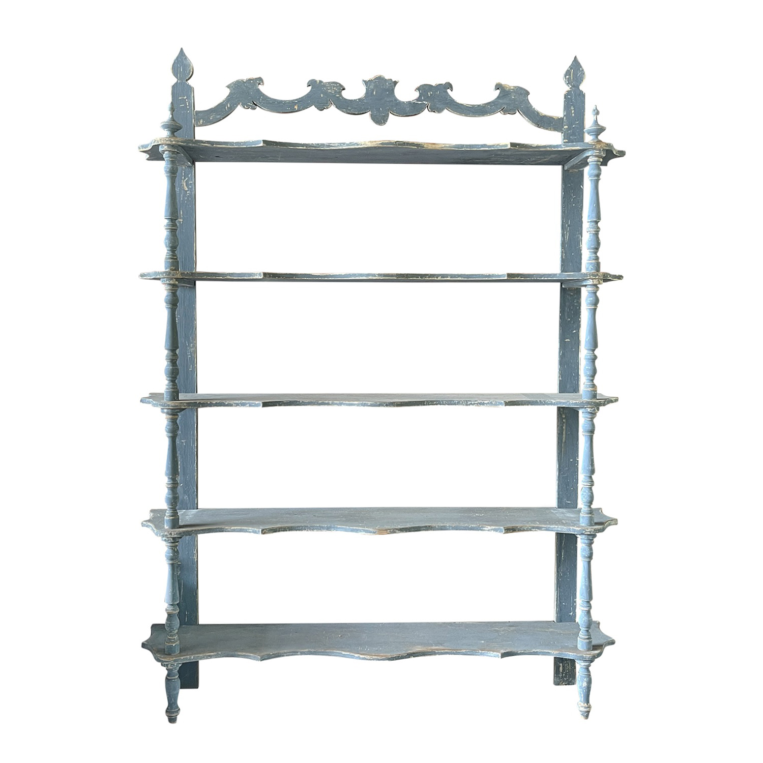 18th – 19th Century French Painted Pinewood Bookshelf – Antique Rack