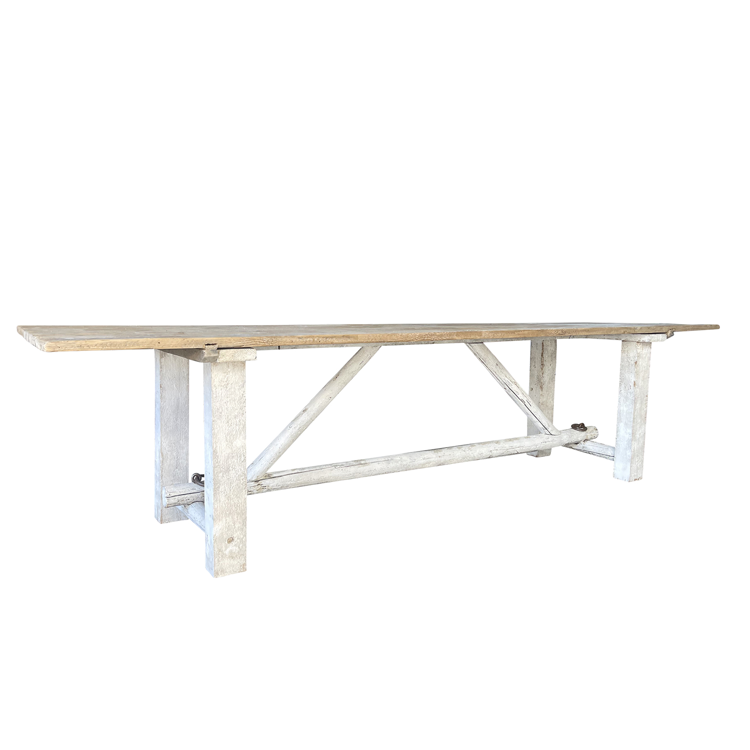 20th Century French Provencal Pine Dining Room Table – Antique Farmhouse Table