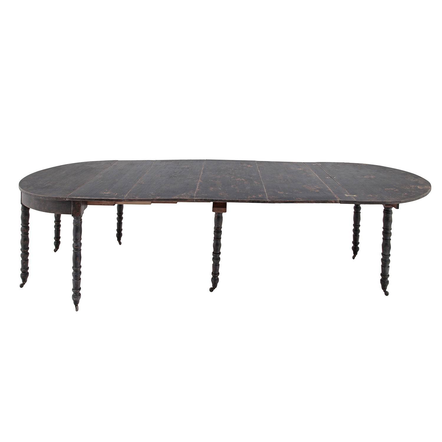 19th Century Swedish Gustavian Extendable Antique Pinewood Dining Room Table