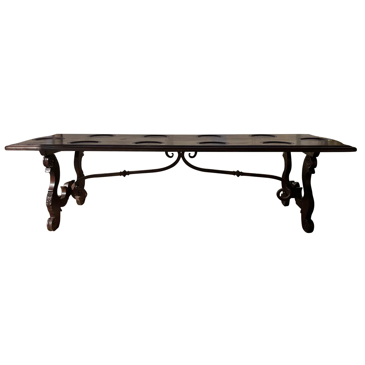18th Century Italian Antique Tuscan Renaissance Walnut Dining Room Table