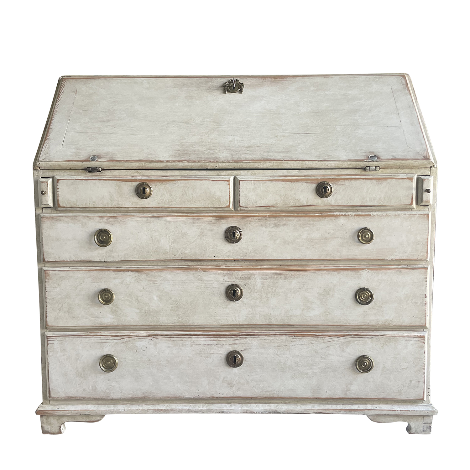 18th Century Swedish Gustavian One Part Pinewood Bureau – Antique Secretaire