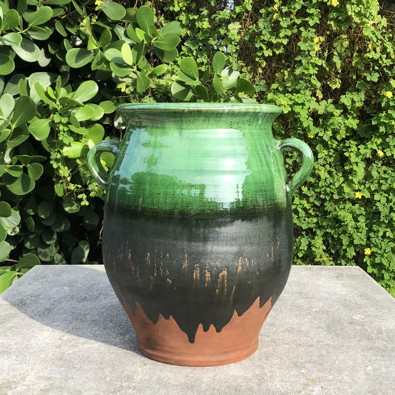 A Handmade Pot a Graisse Vert