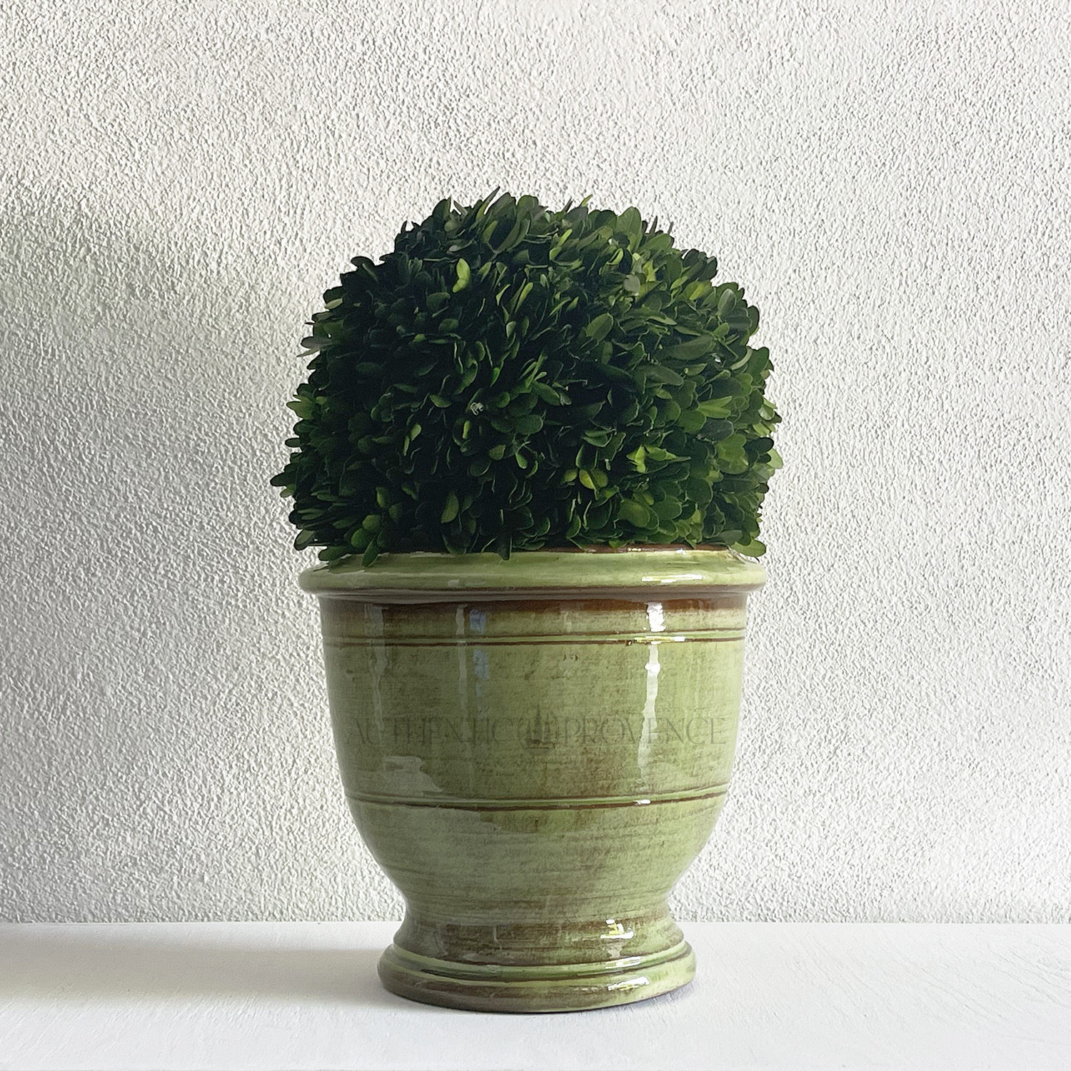Vert Claire Small Handmade Anduze Cache Pot