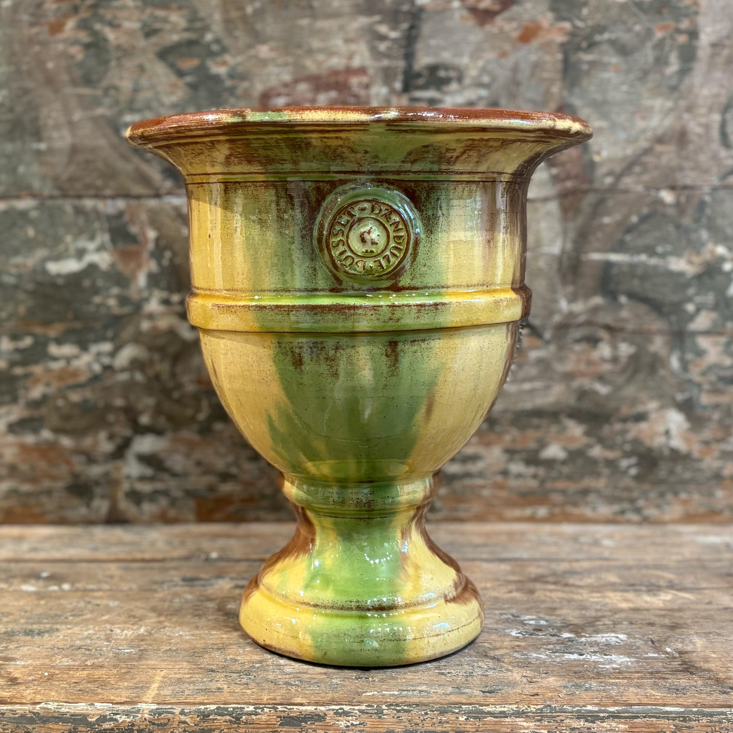 Traditional French Terracotta Medici Style Garden Urn from Anduze