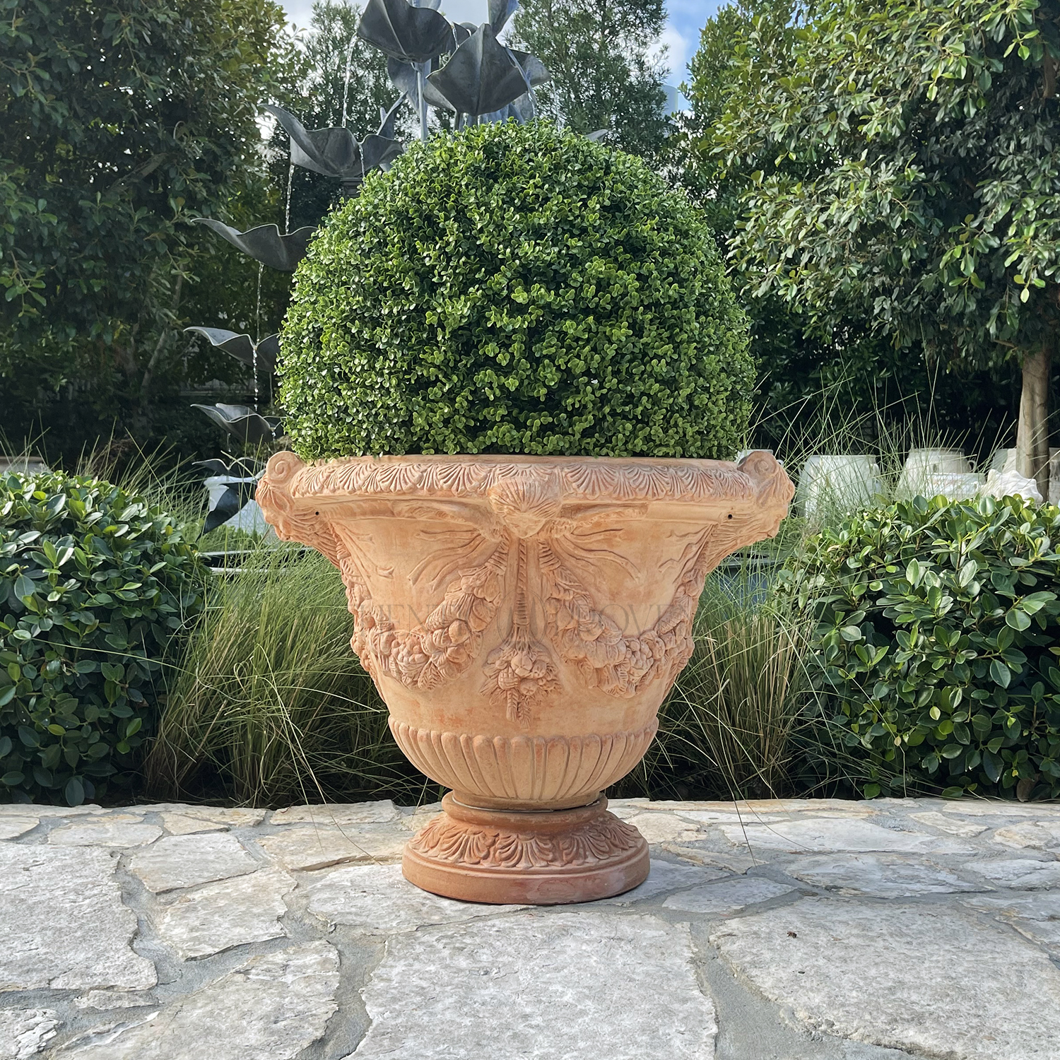 Pair of Terra Cotta Planters Pienza