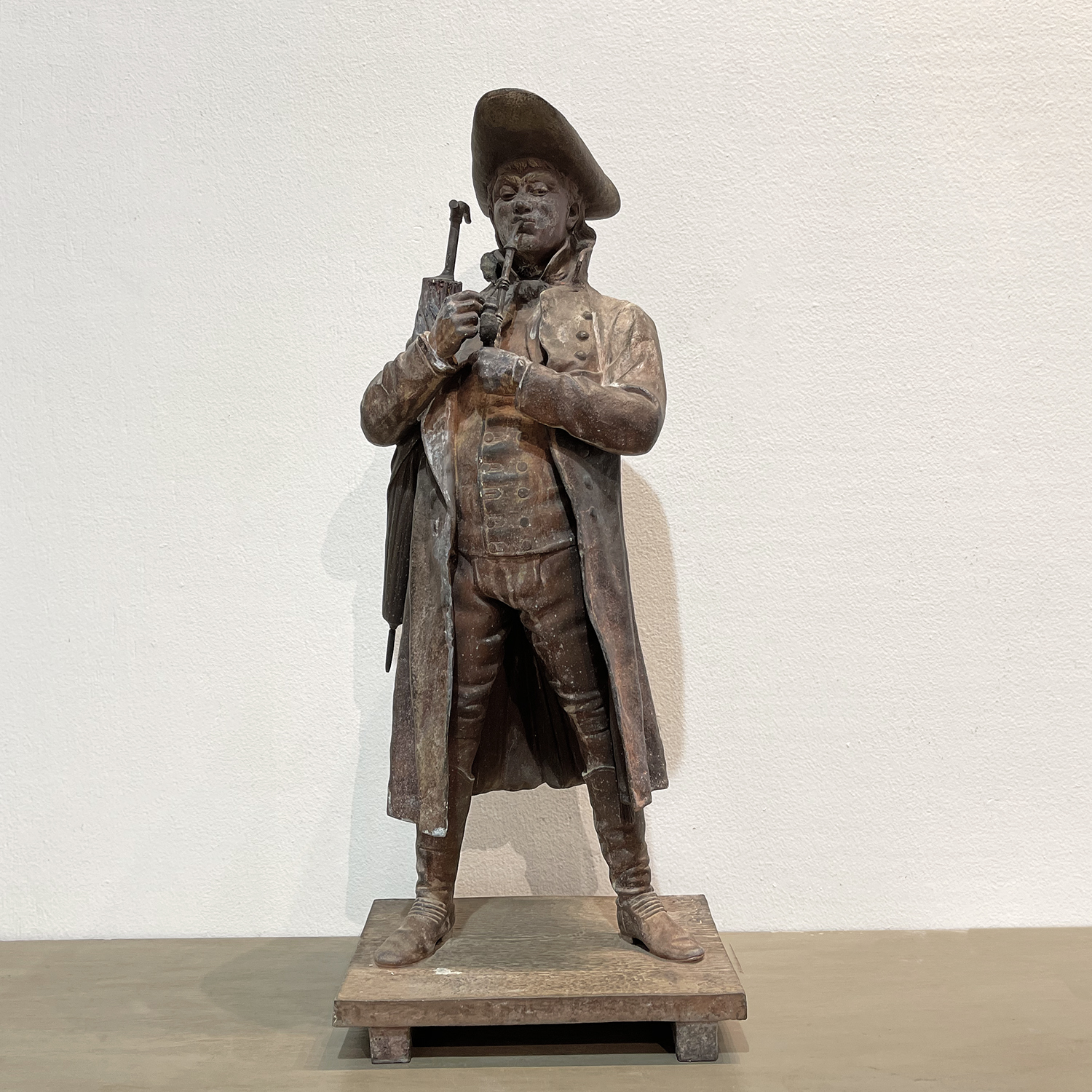 19th Century French Antique Metal Sculpture – The Noble Man by L. Hollot