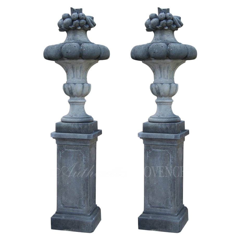 Pair of Gaudronee Urns