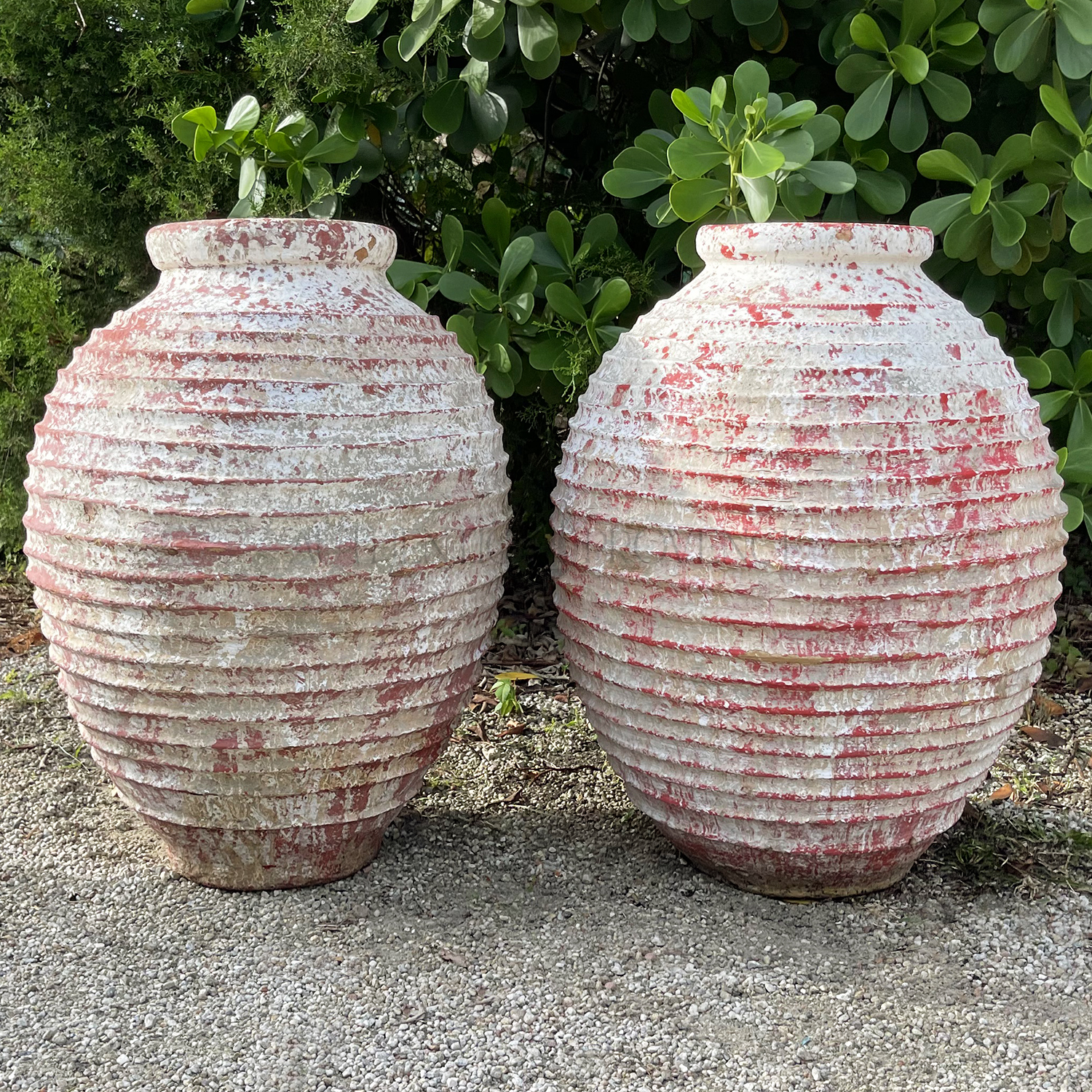 Pair of Antique Garden Urns Rethimno