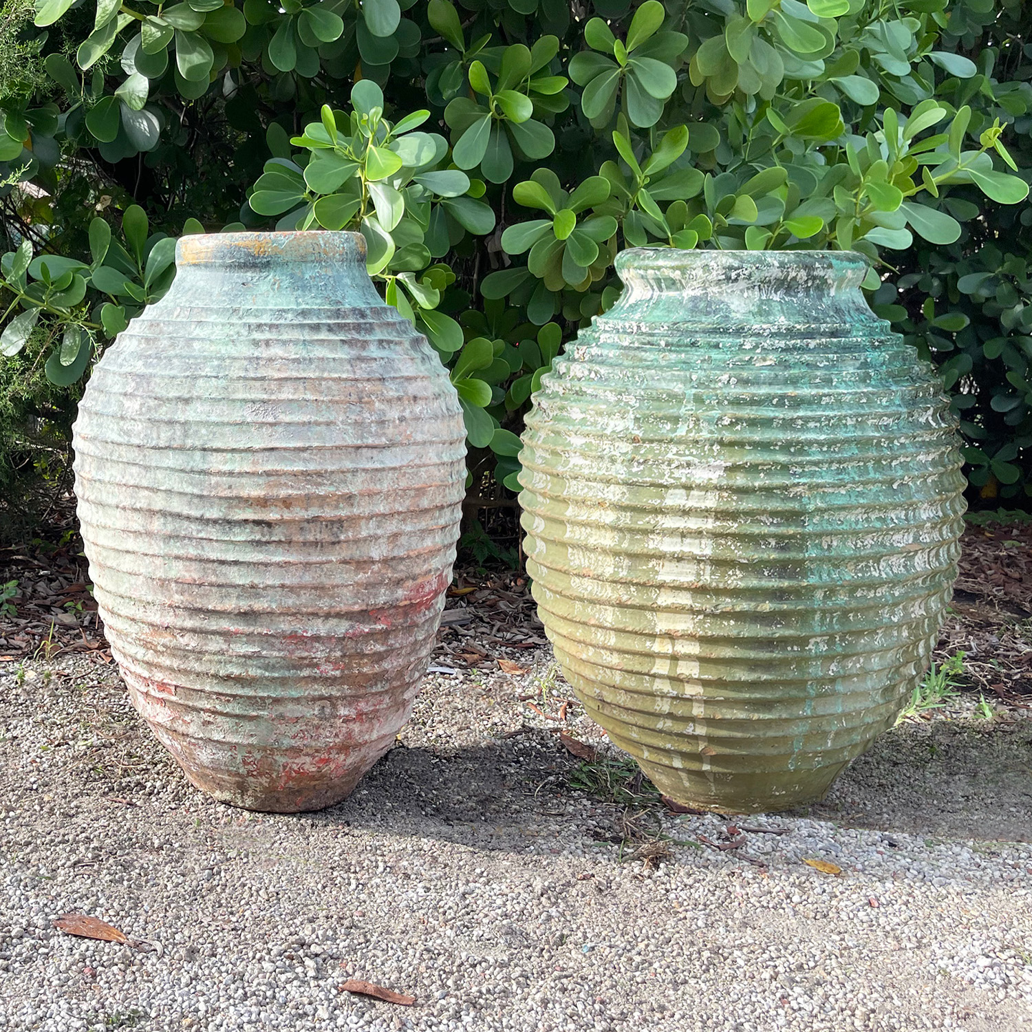 Pair of Chania Garden Jars 1900s