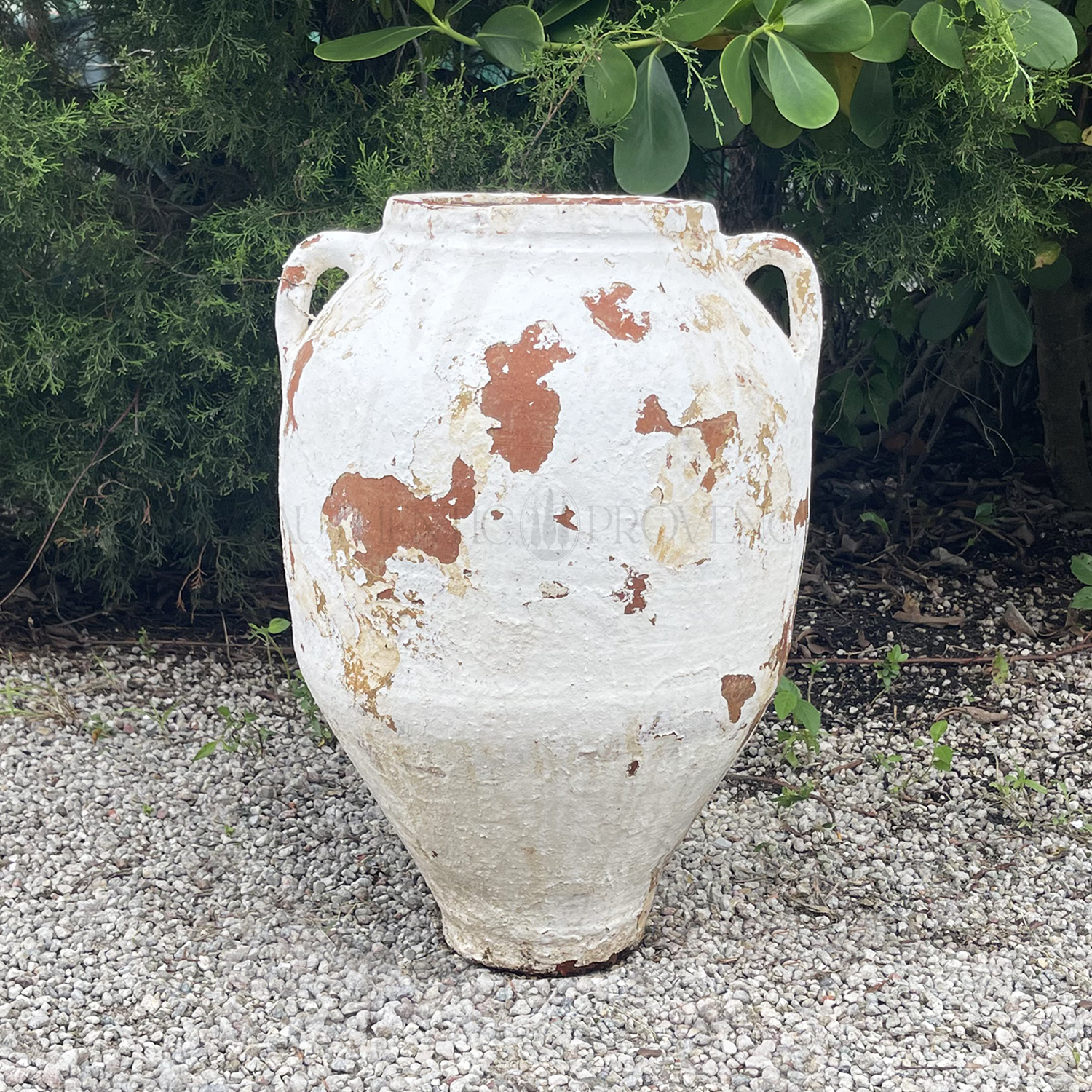 Antique White Washed Greek Jar