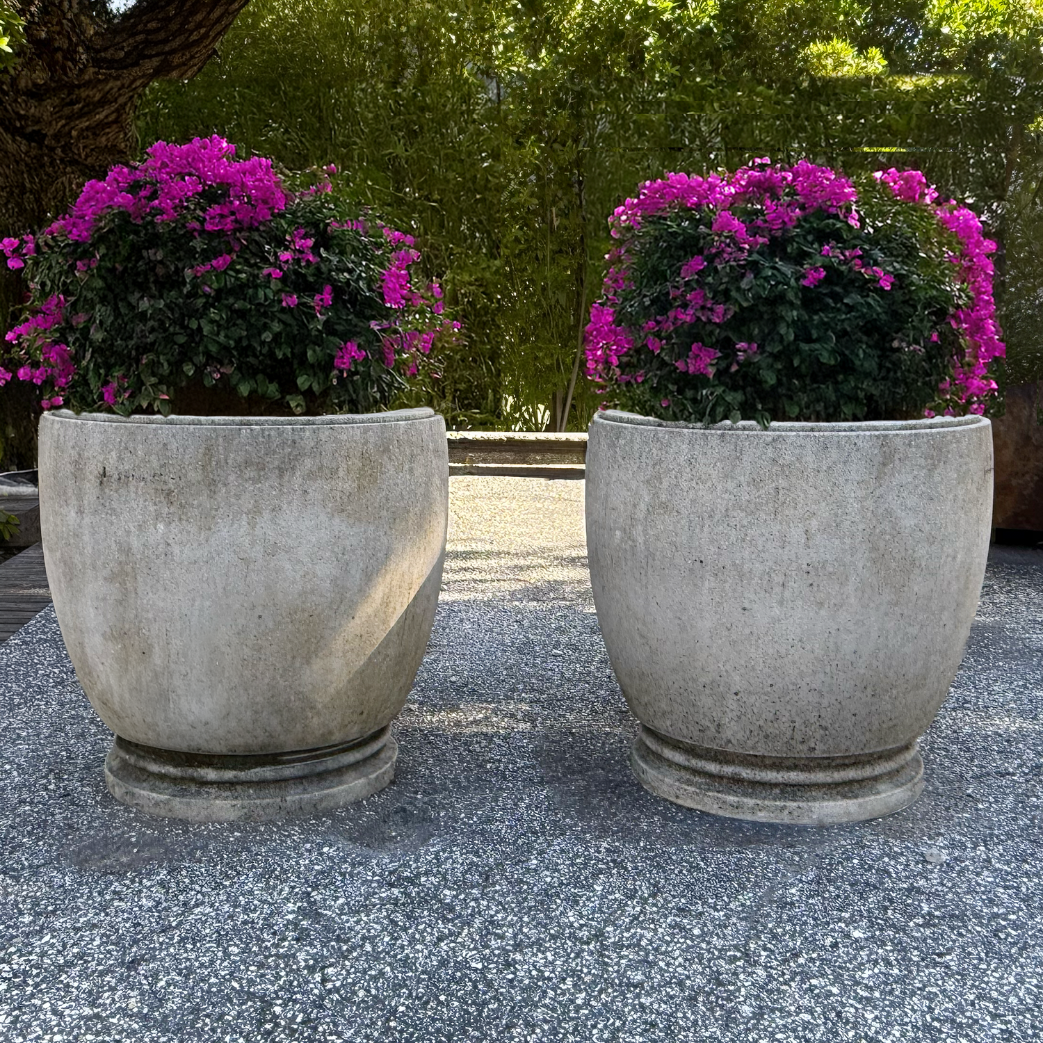 Pair of Italian Egg Cup Garden Jardinieres