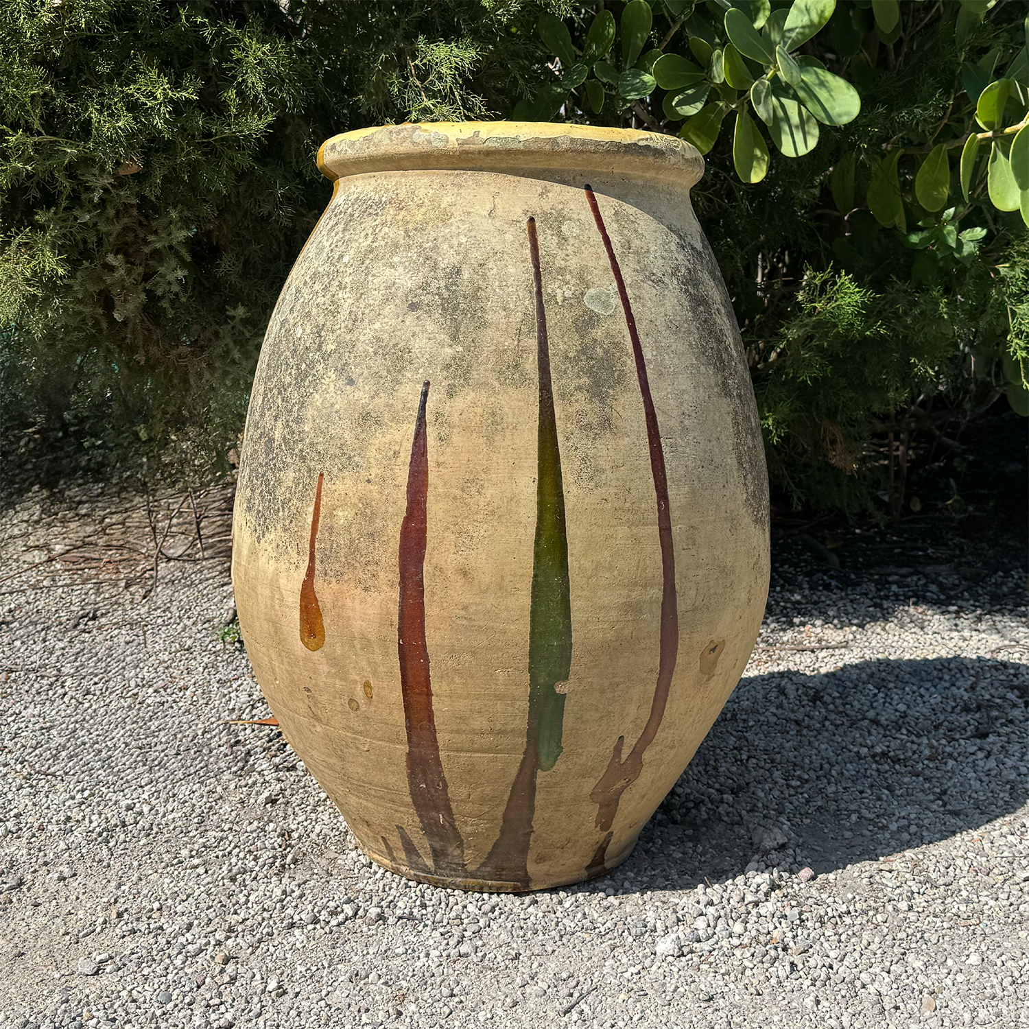 French Antique Glazed Biot Jar