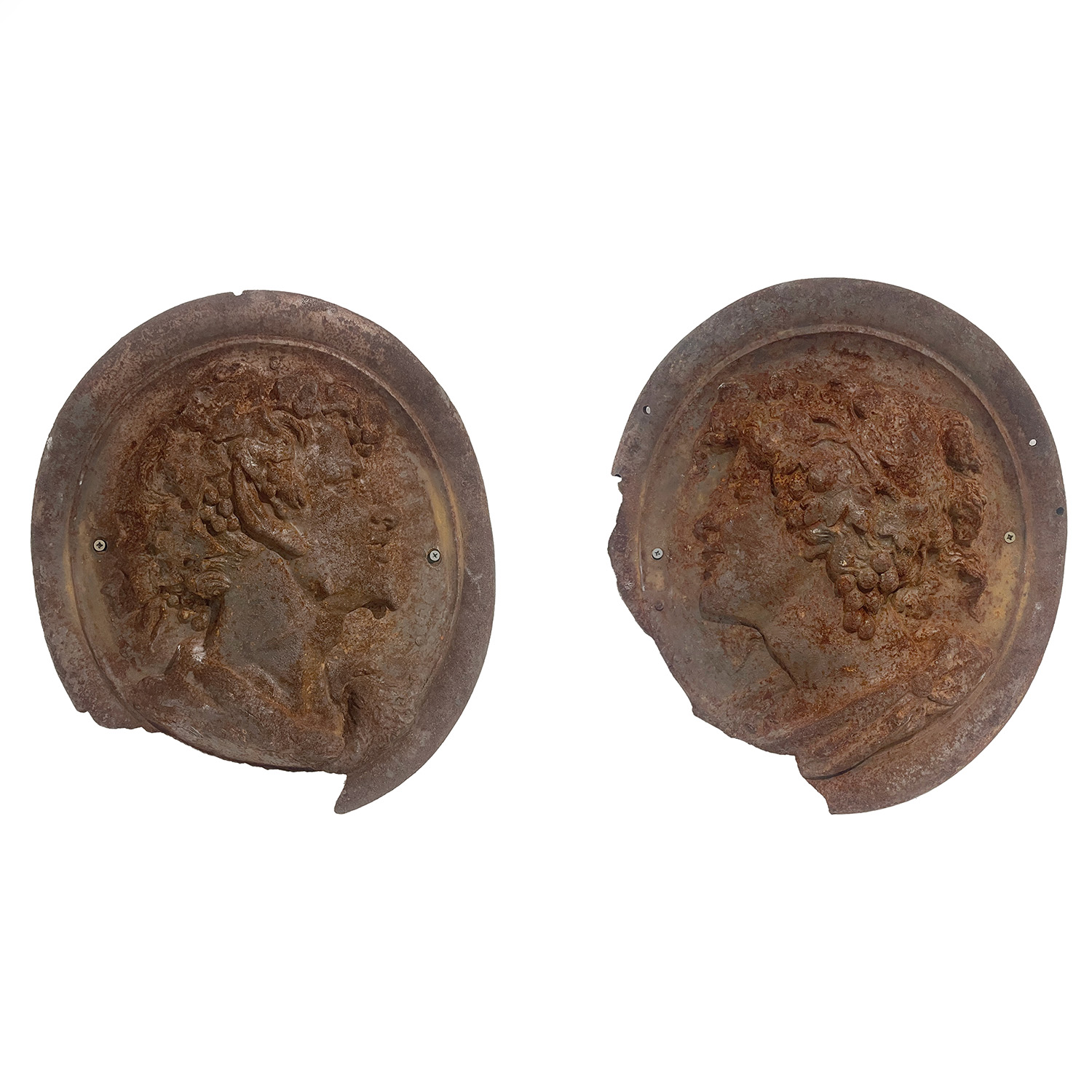 Pair of Bacchus et Bacchantes Medallions