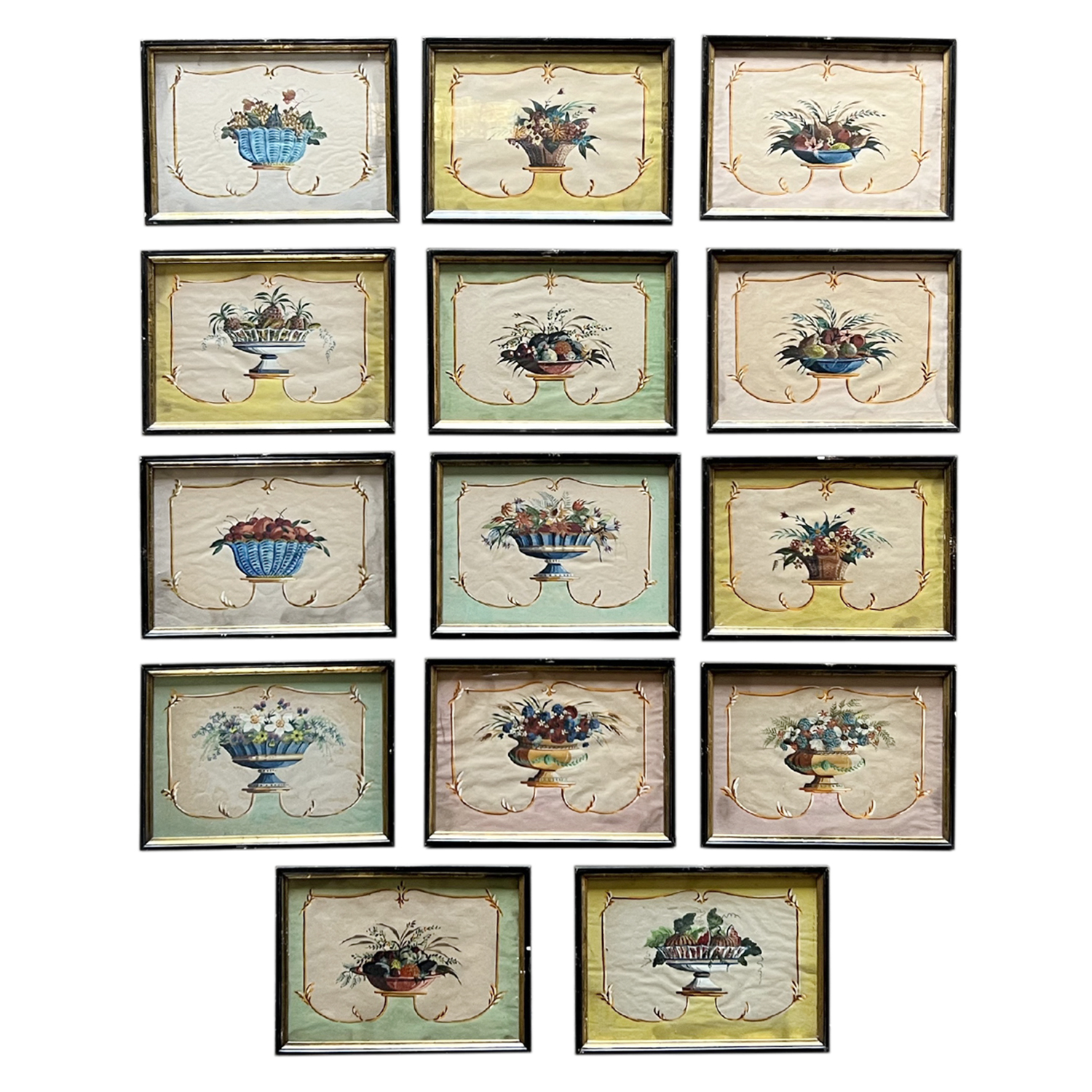 Late 19th Century Italian Watercolor Paintings