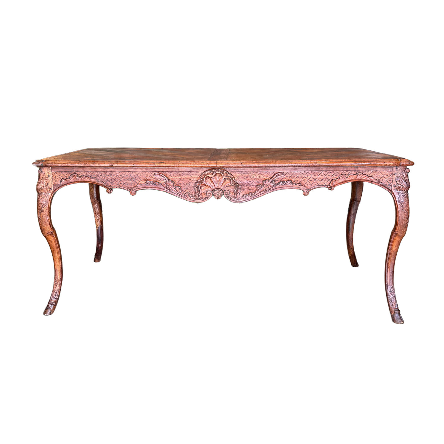 A Louis XV Style Parquetry Table, Circa 1860 France
