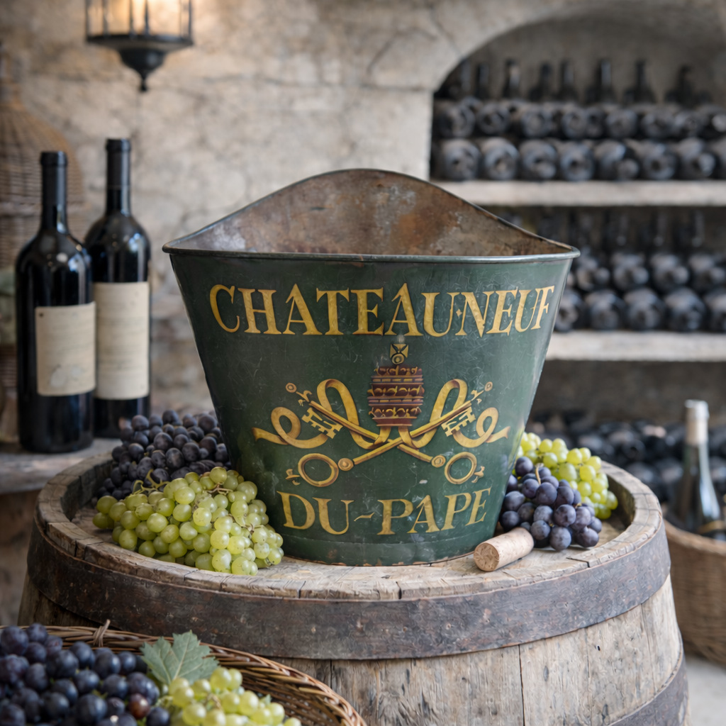 The Soul of the Vineyard: French Grape Harvesting Hottes from Châteauneuf-du-Pape, 1900s