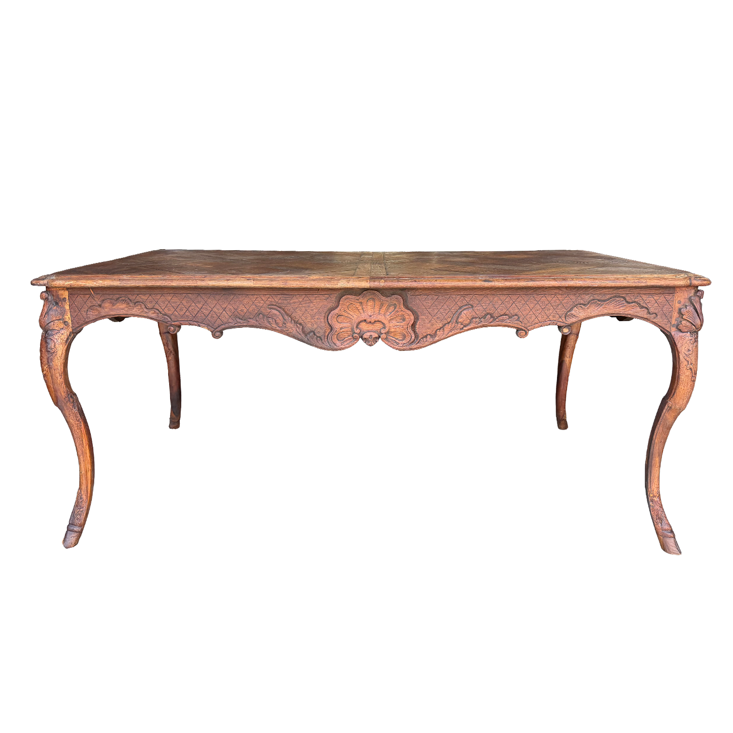 A Louis XV Style Parquetry Table, circa 1860 France