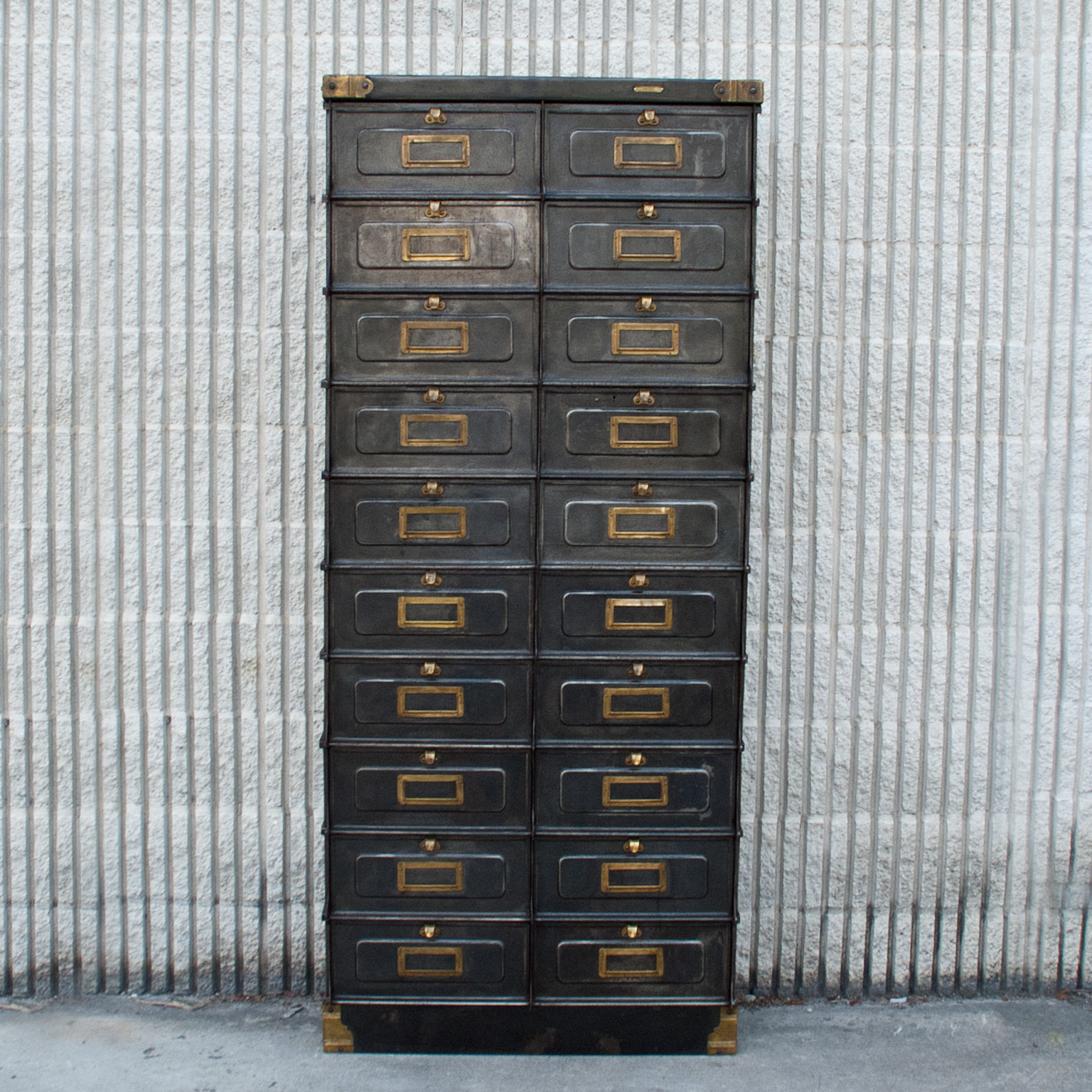 20th Century French Strafor Metal Cabinet