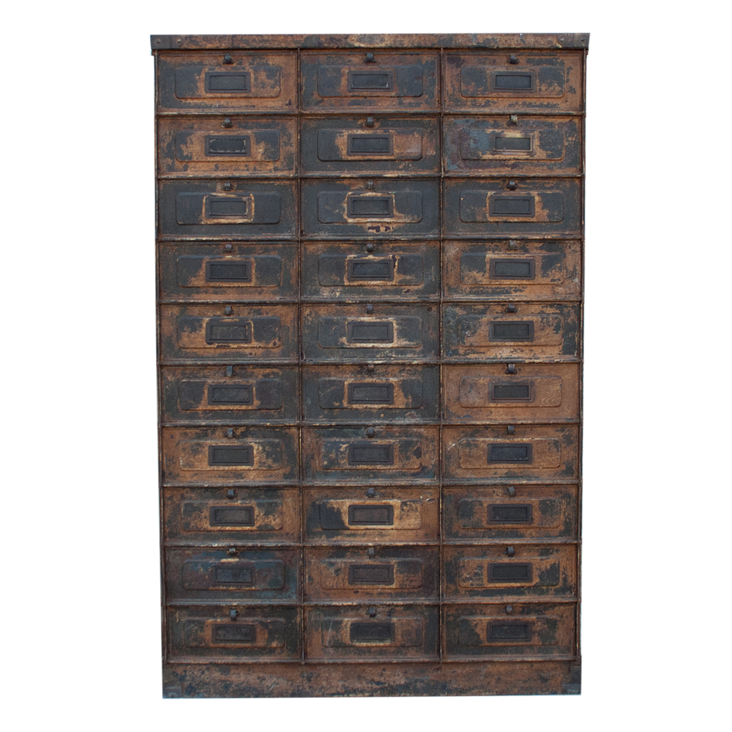 20th Century French Grand Strafor Metal Cabinet Case – Room Décor