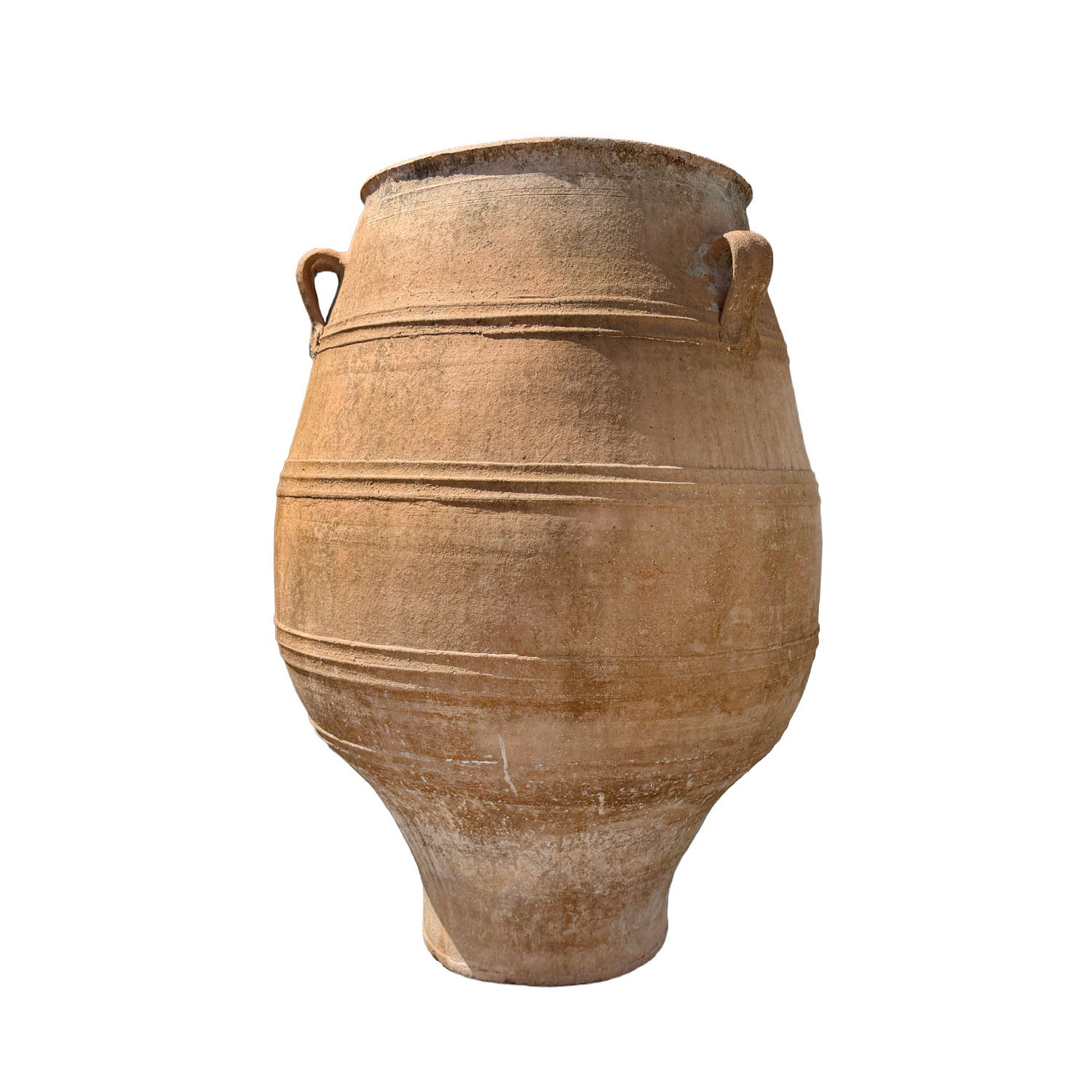 Monumental 19th Century Greek Terracotta Olive Jar Vessel