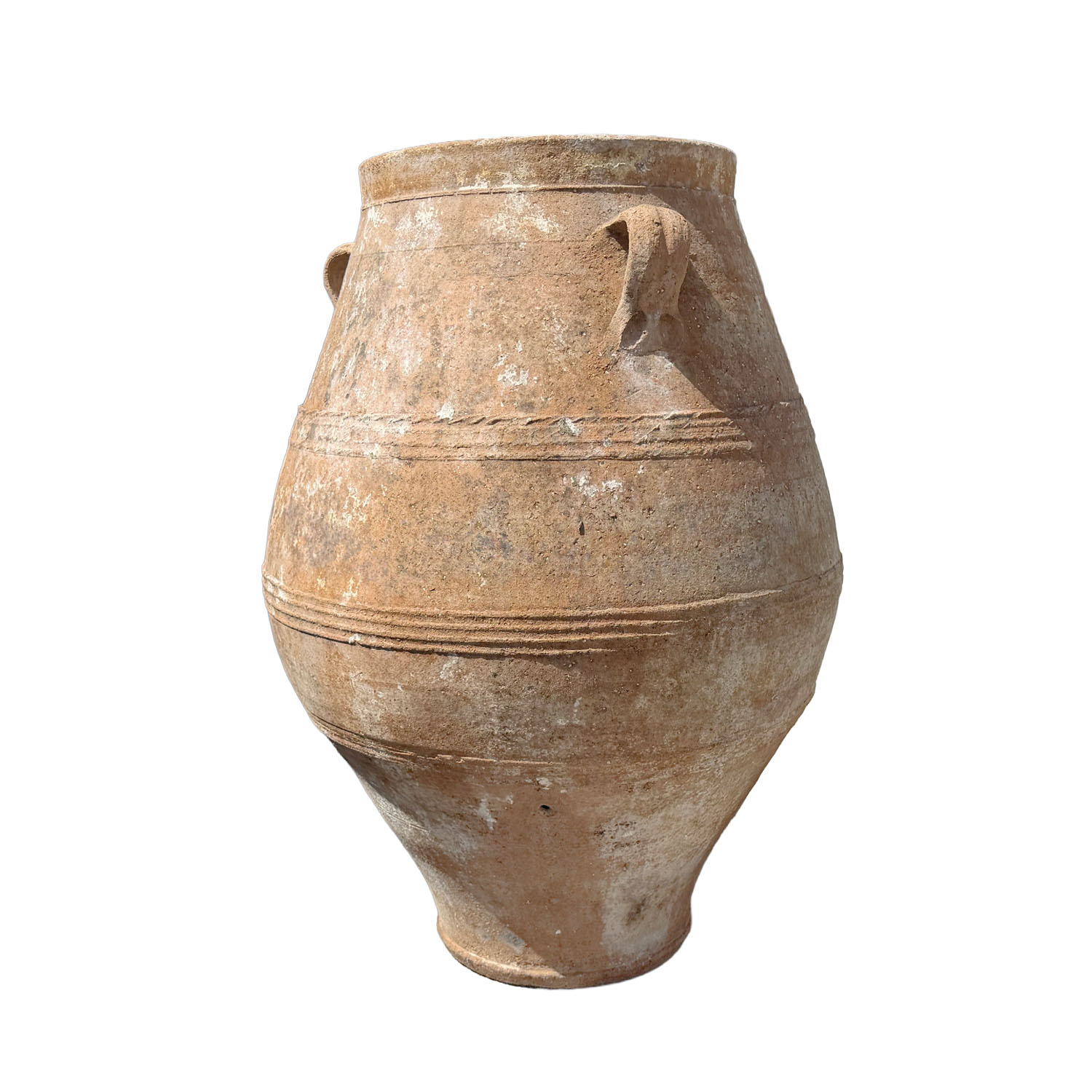 Antique Mediterranean Olive Jar in Terracotta, Greece