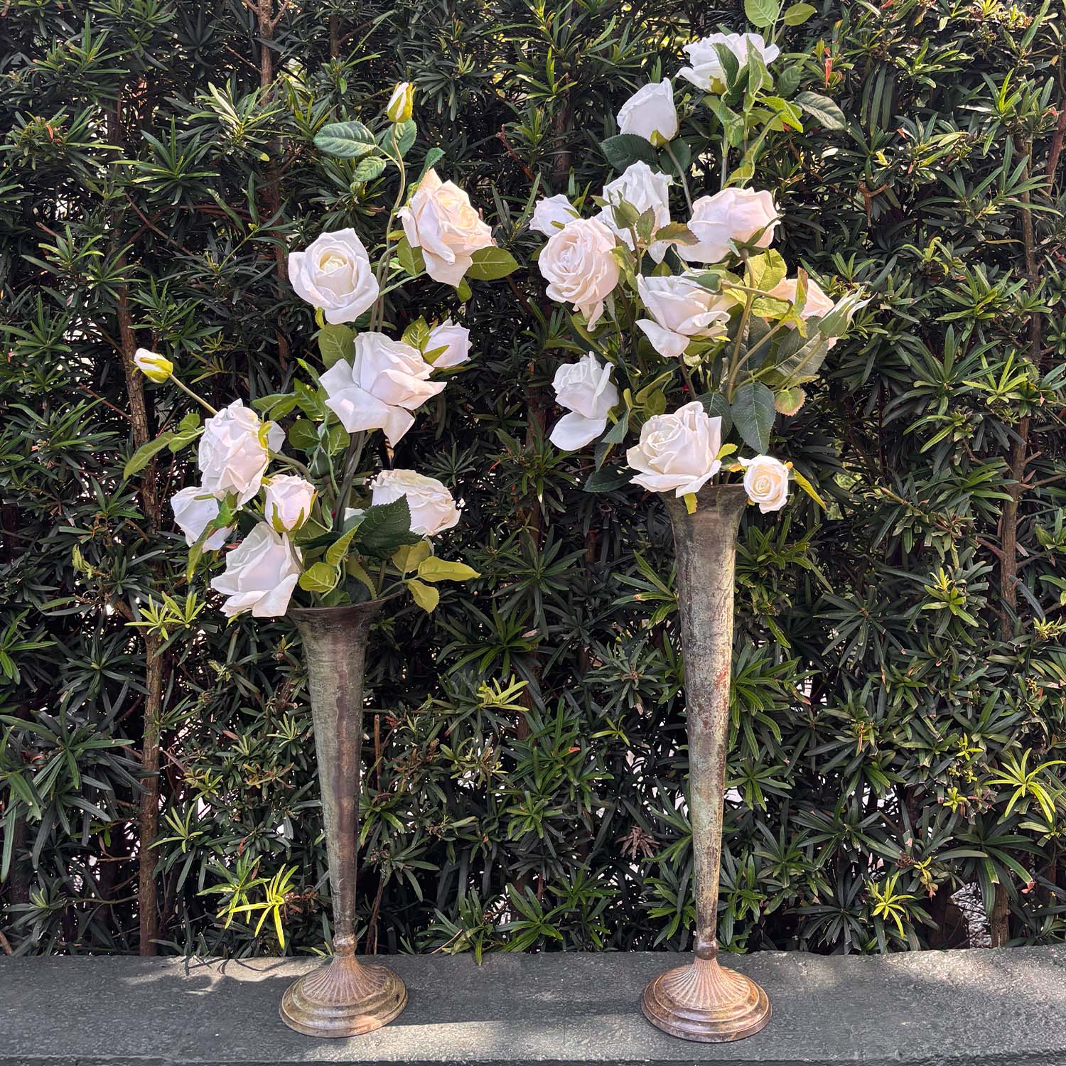 Finely l Vases with Roses