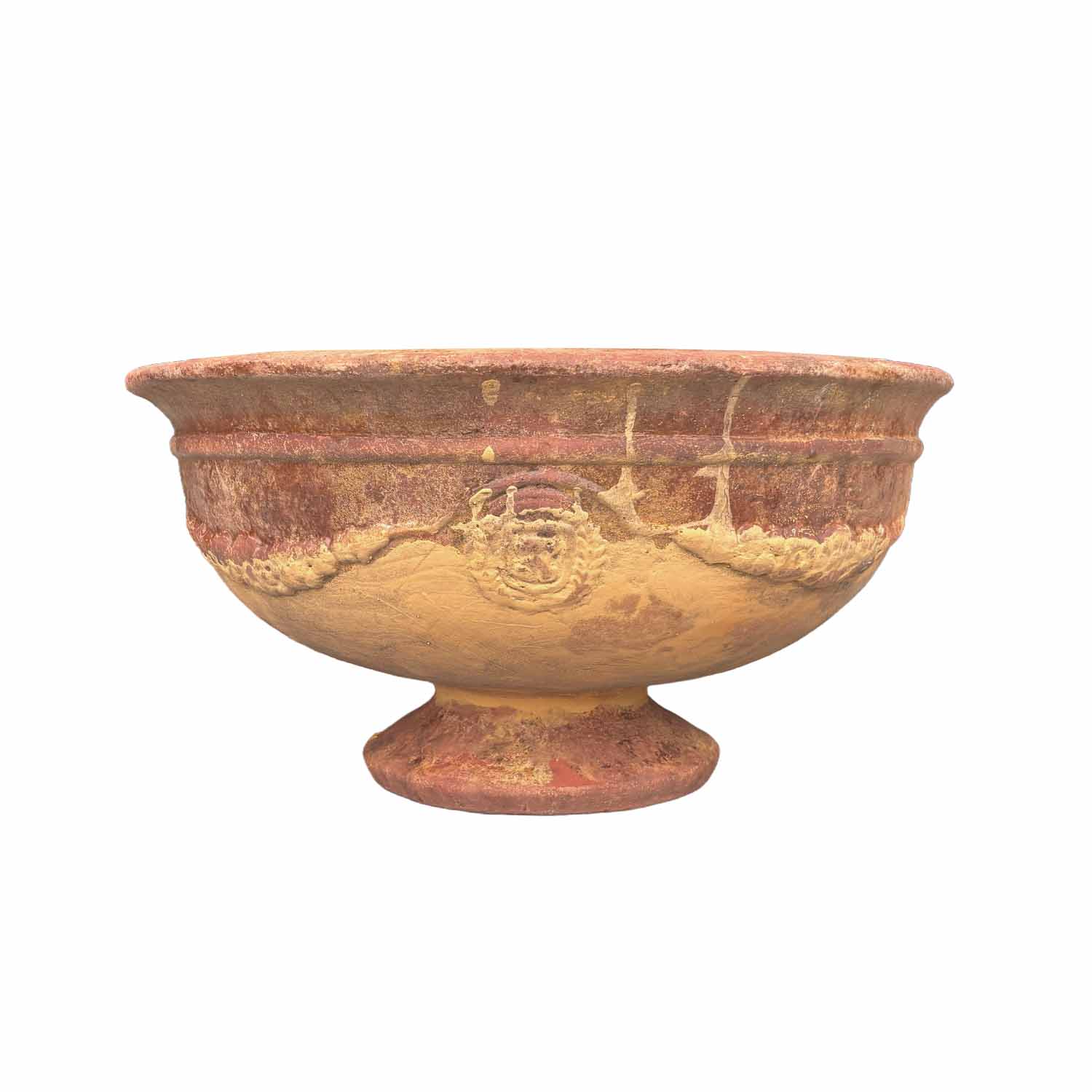 Provencal Shallow Tazza Urn in Terracotta