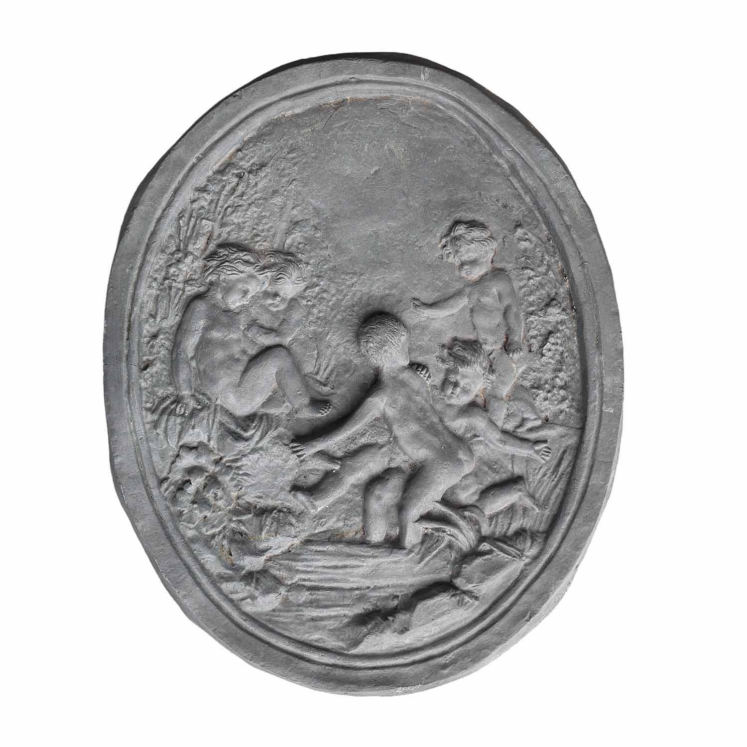 Lead Wall Relief with Cherubs, England