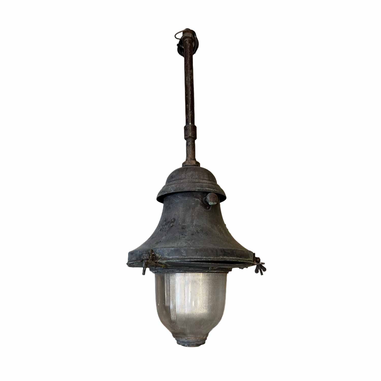 Vintage 1930s Industrial Pendant/Lantern from France